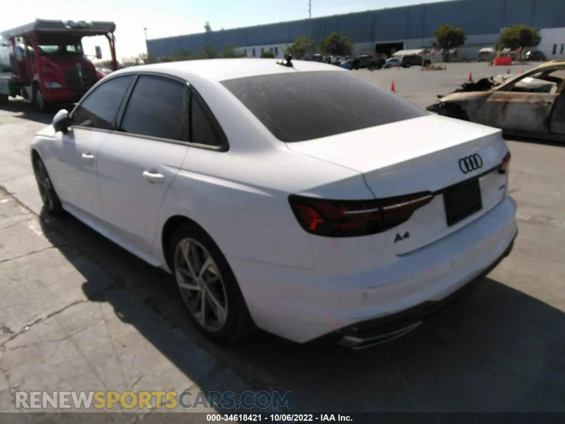3 Photograph of a damaged car WAUEAAF46MA073633 AUDI A4 SEDAN 2021
