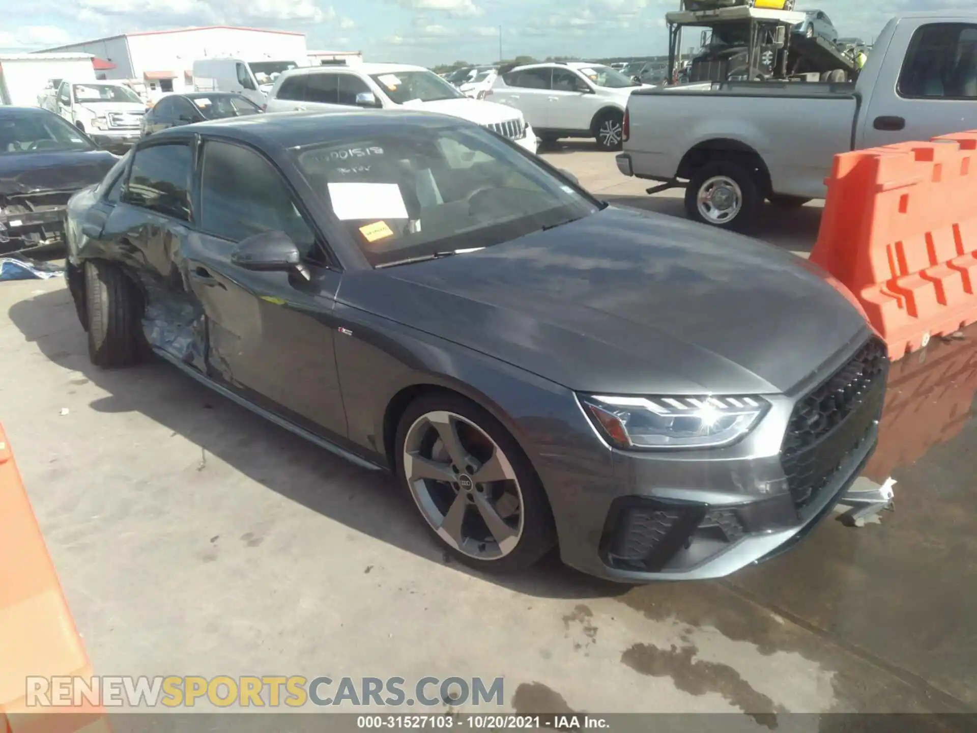 1 Photograph of a damaged car WAUEAAF46MN012260 AUDI A4 SEDAN 2021