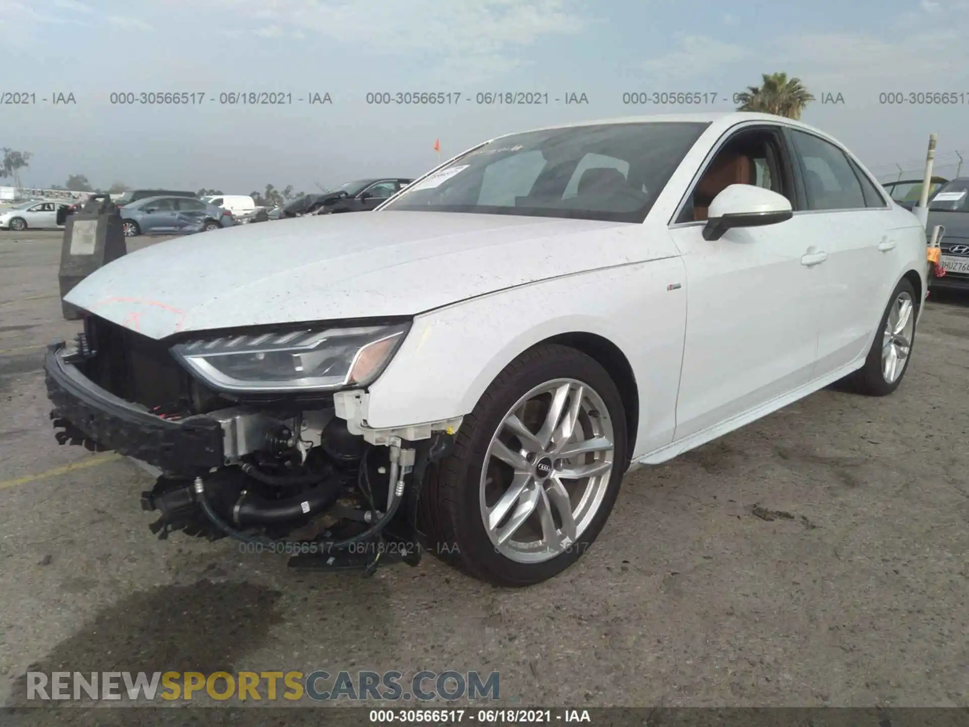 2 Photograph of a damaged car WAUEAAF47MA016549 AUDI A4 SEDAN 2021