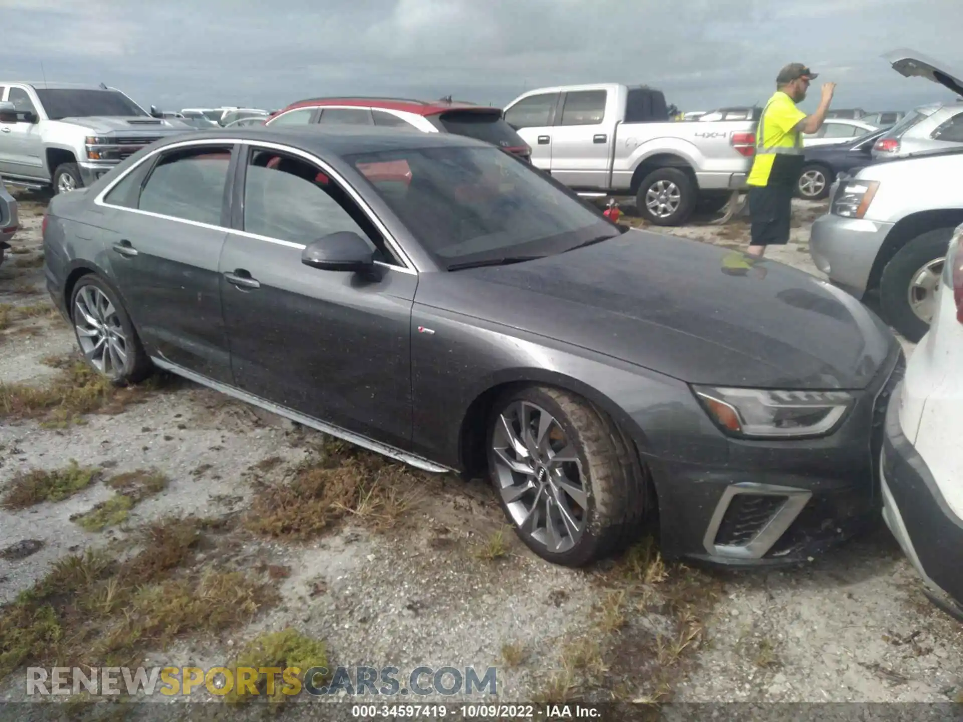 1 Photograph of a damaged car WAUEAAF48MN005553 AUDI A4 SEDAN 2021
