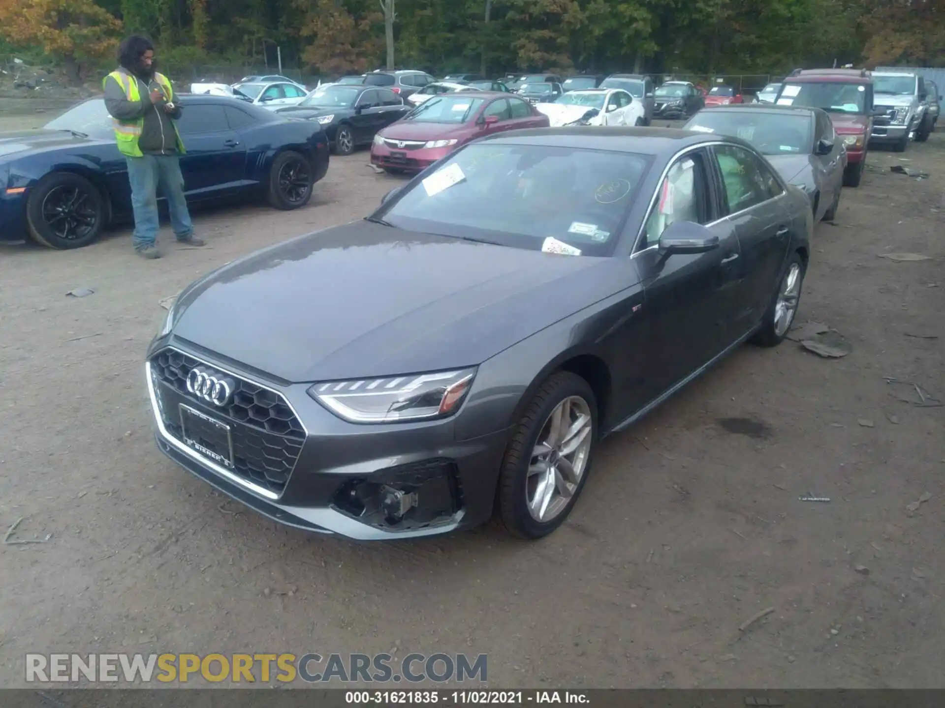 2 Photograph of a damaged car WAUEAAF49MA069222 AUDI A4 SEDAN 2021