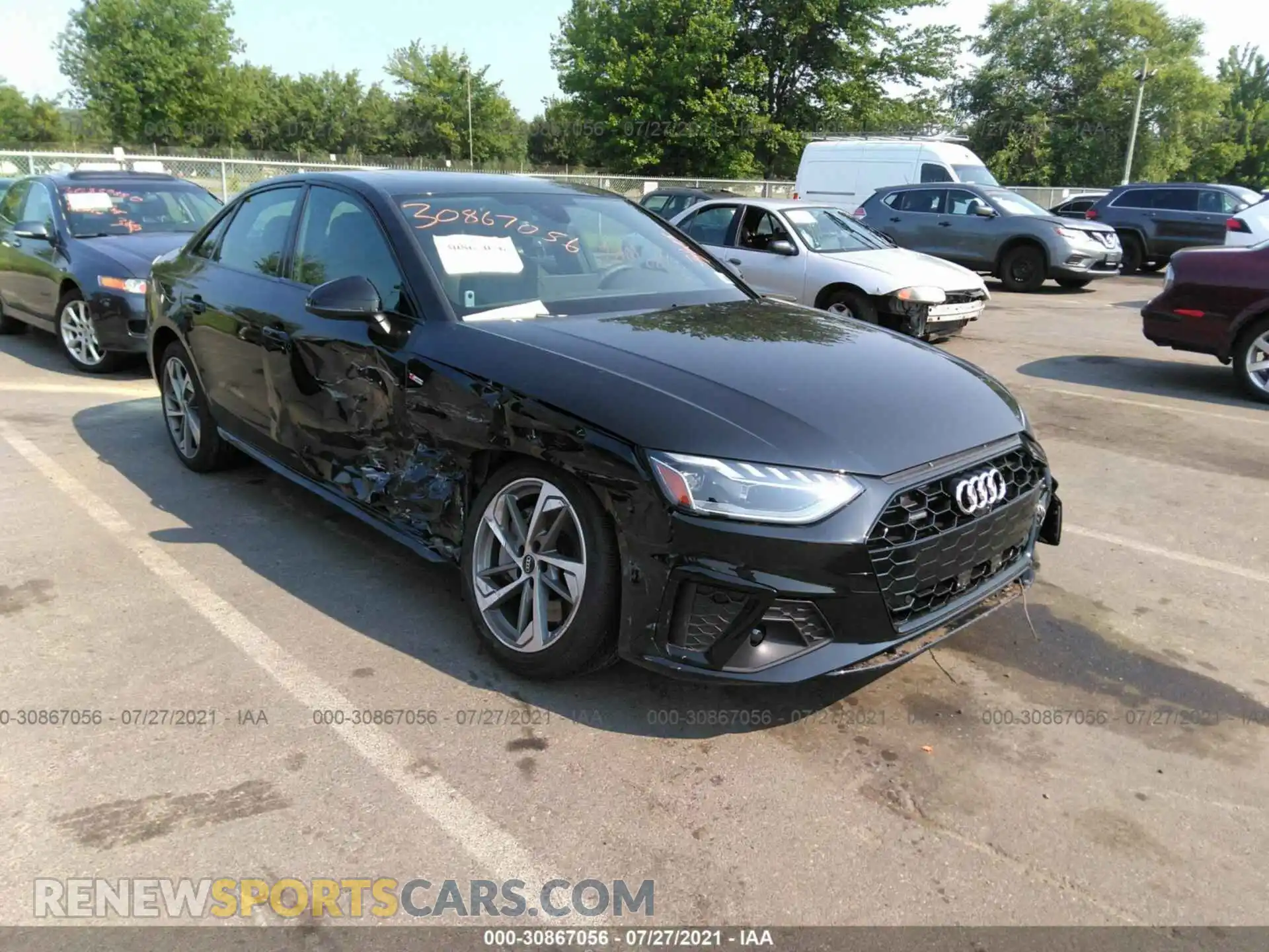 1 Photograph of a damaged car WAUEAAF4XMA031692 AUDI A4 SEDAN 2021