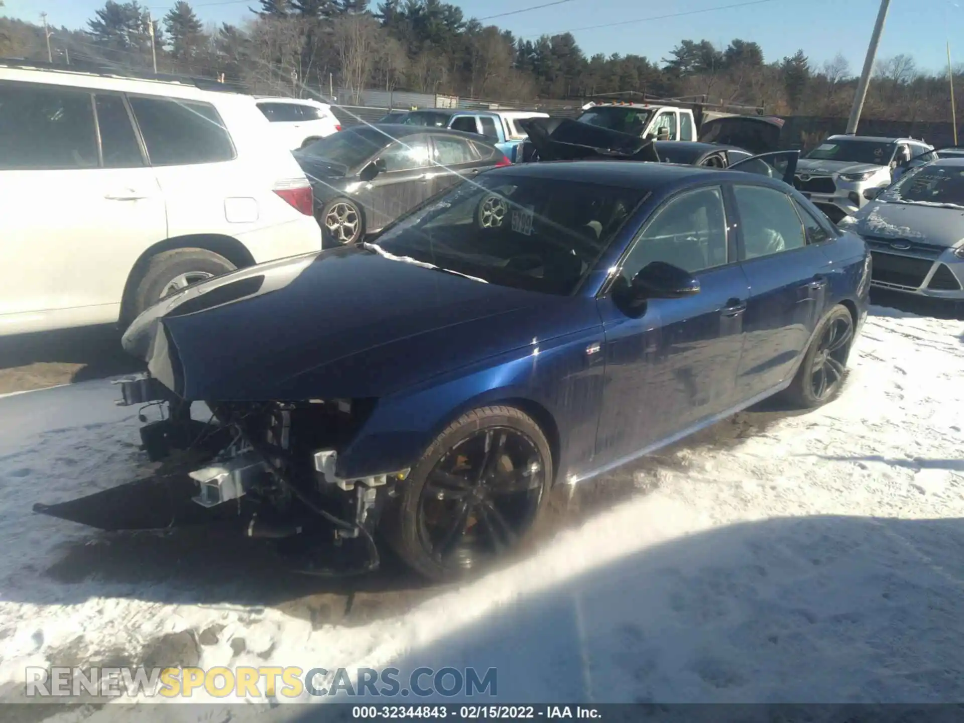 2 Photograph of a damaged car WAUFAAF42MN009750 AUDI A4 SEDAN 2021
