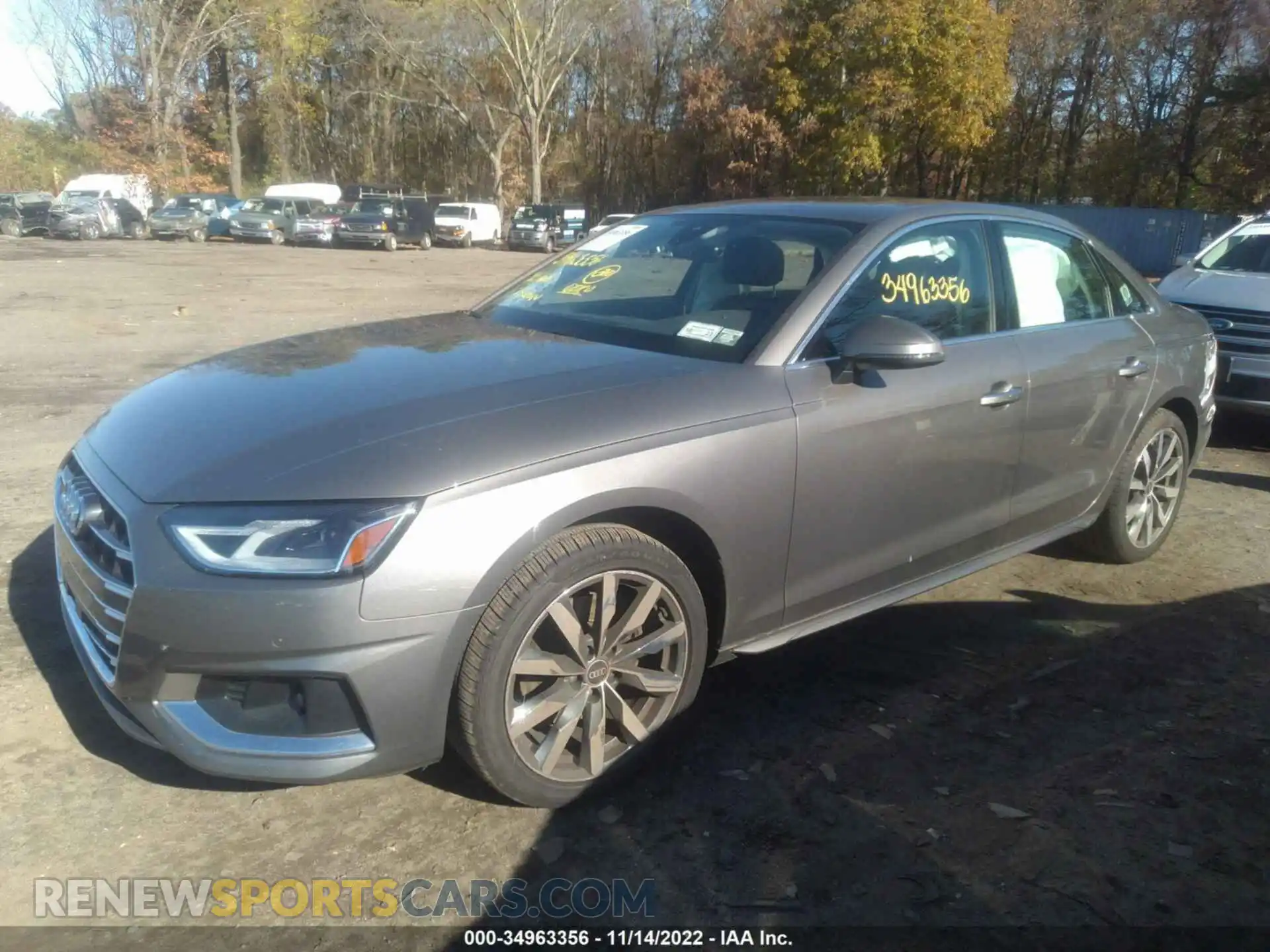 2 Photograph of a damaged car WAUABAF46NN000574 AUDI A4 SEDAN 2022