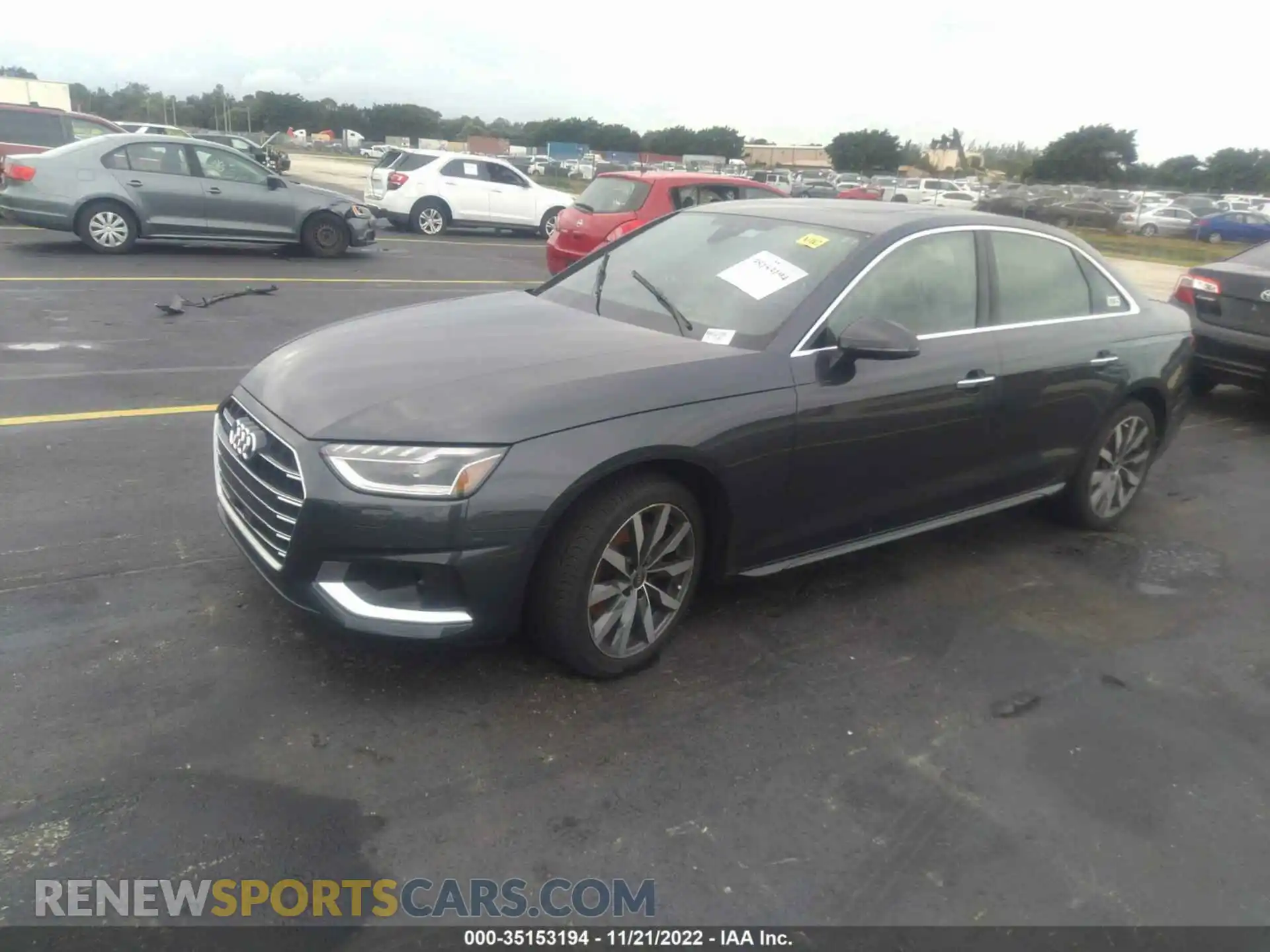 2 Photograph of a damaged car WAUCBAF44NN002056 AUDI A4 SEDAN 2022