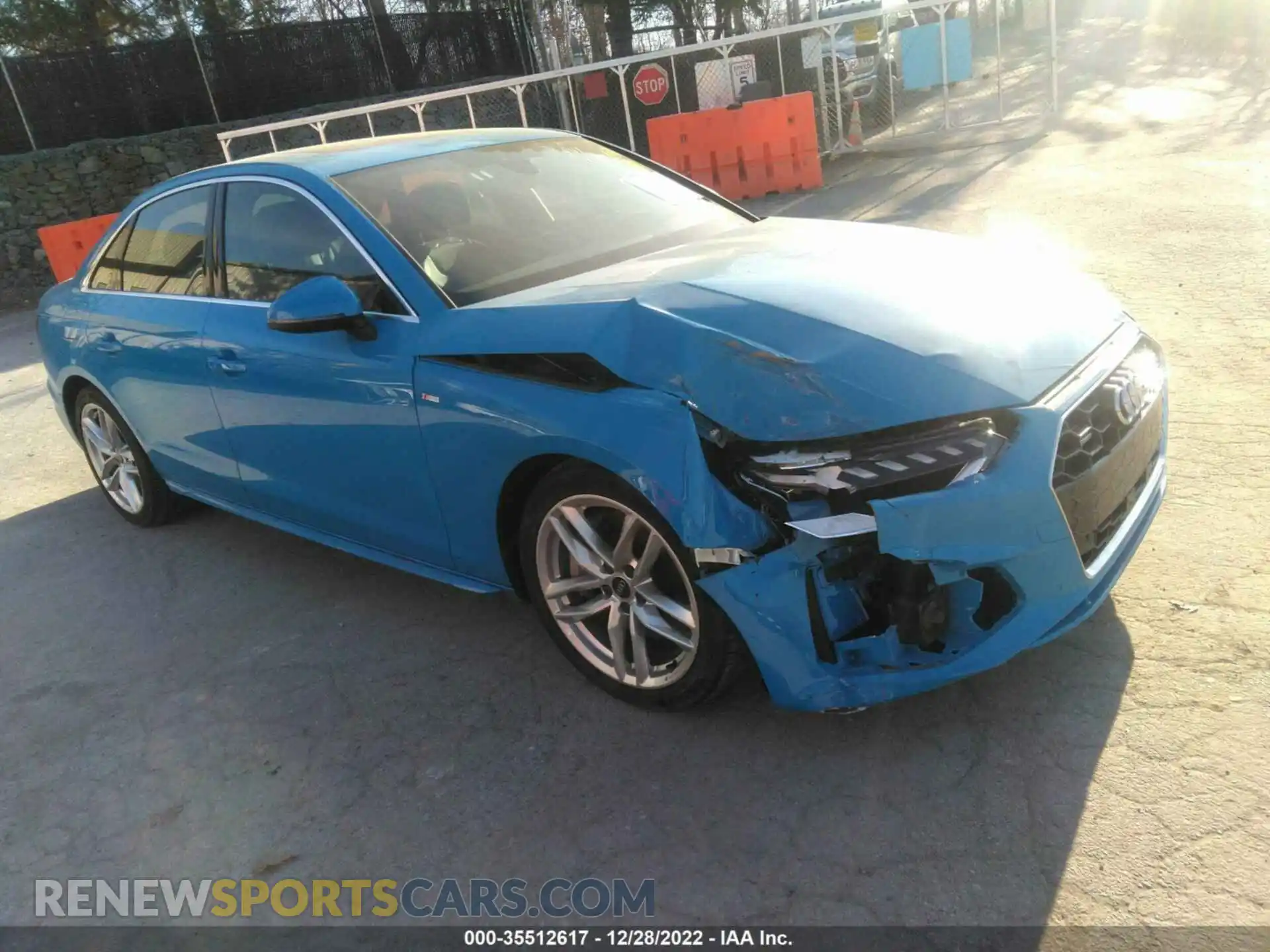 1 Photograph of a damaged car WAUEAAF4XNN013333 AUDI A4 SEDAN 2022