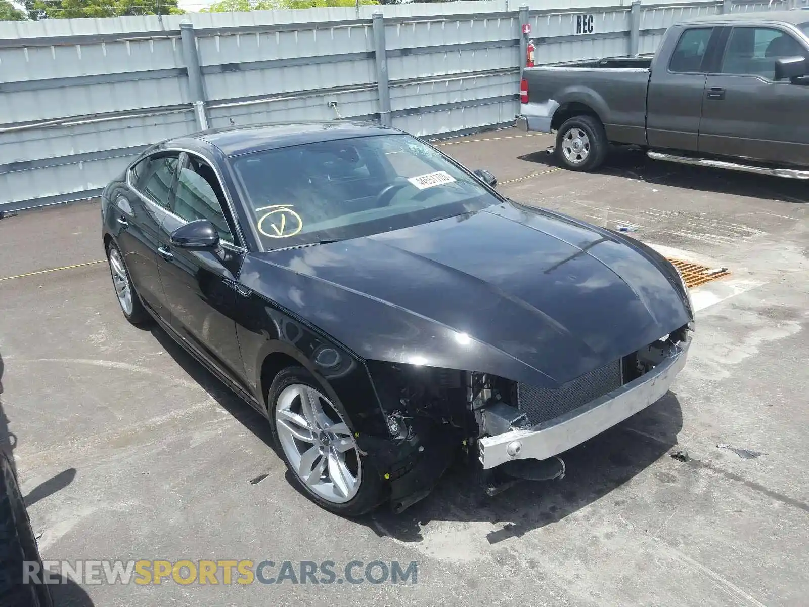1 Photograph of a damaged car WAUANCF50KA063247 AUDI A5 2019