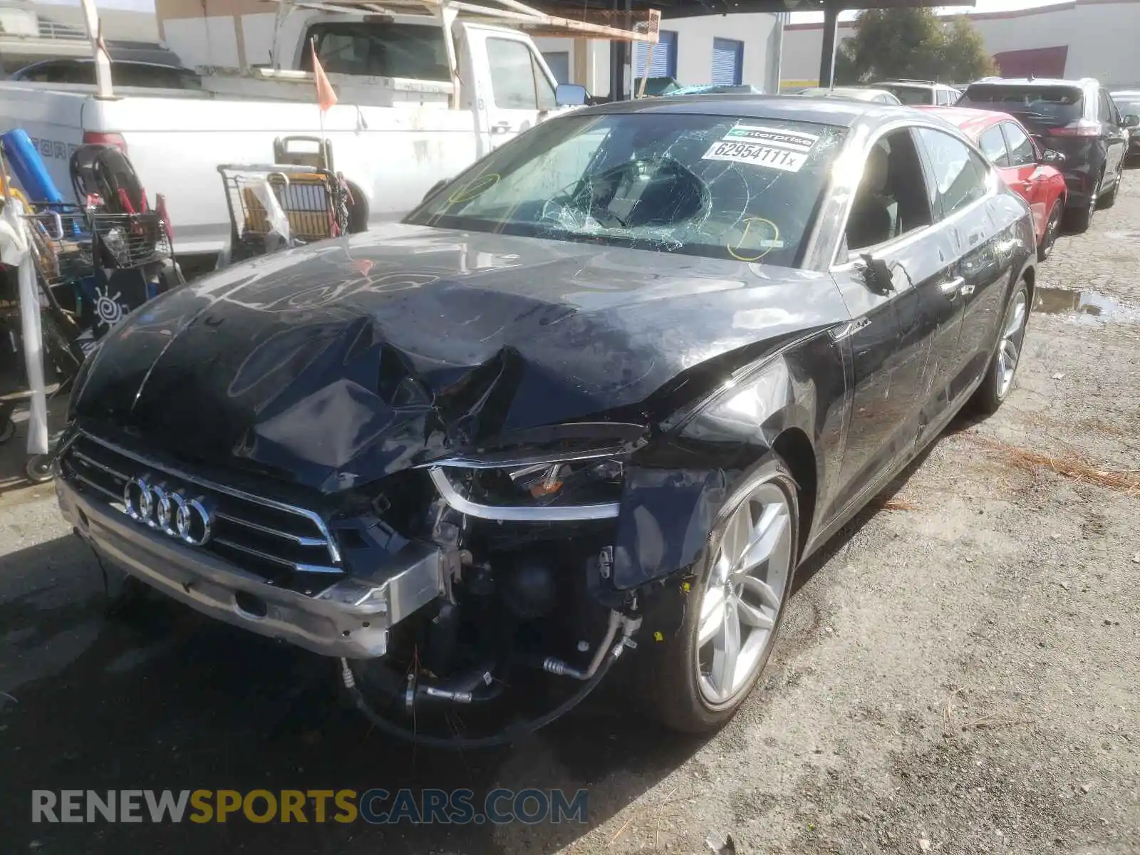 2 Photograph of a damaged car WAUANCF50KA063393 AUDI A5 2019