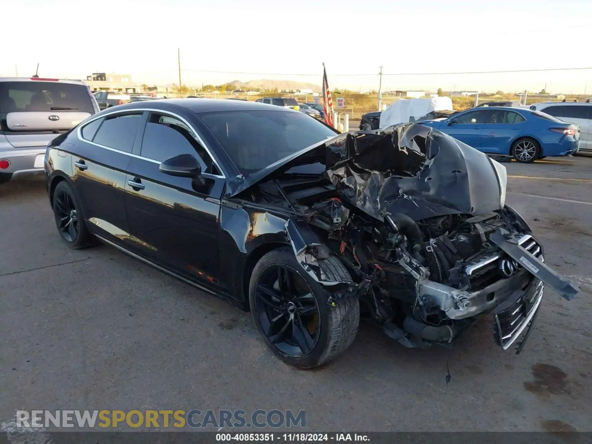 1 Photograph of a damaged car WAUANCF51KA054220 AUDI A5 2019