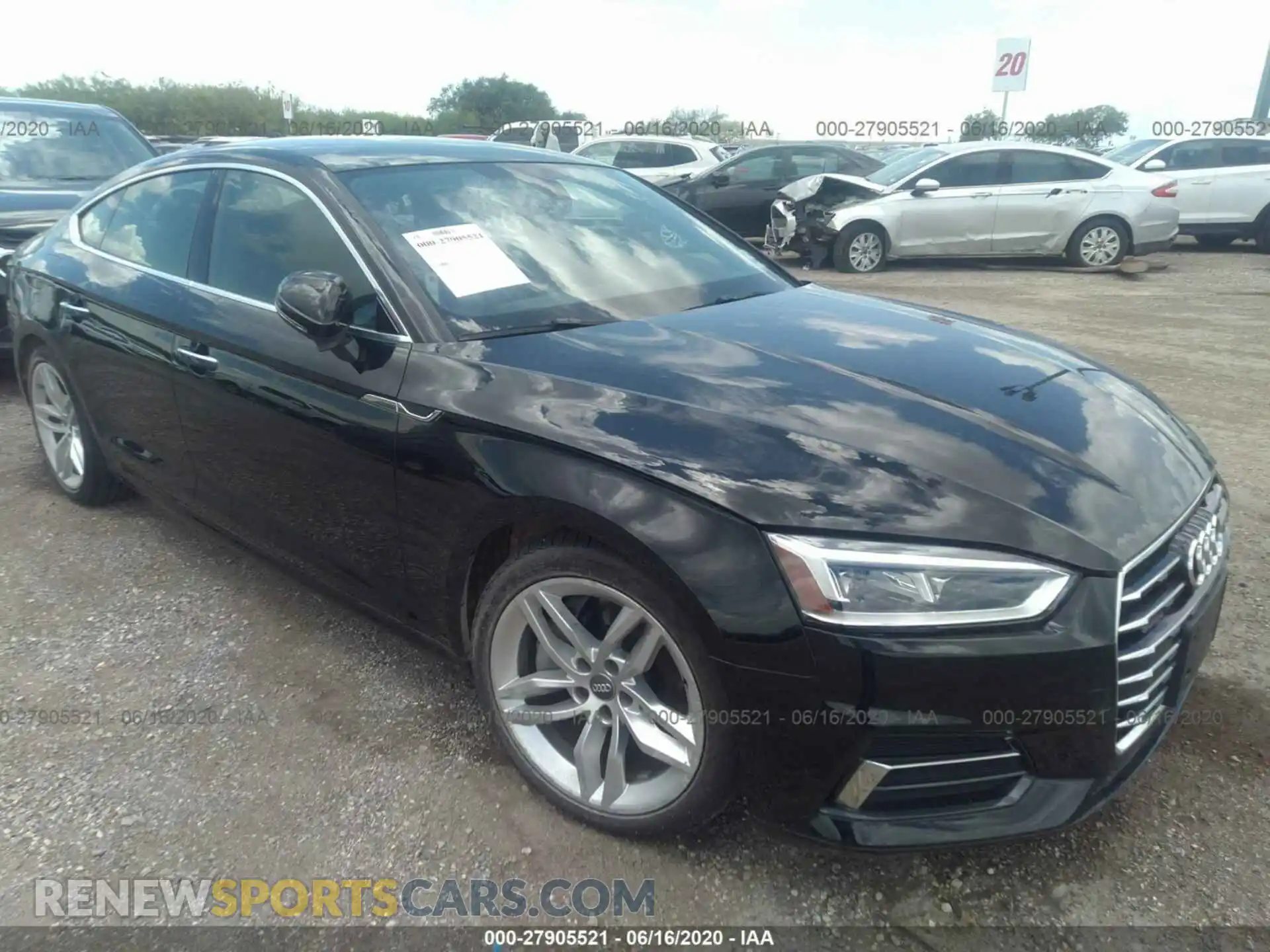 1 Photograph of a damaged car WAUANCF53KA056096 AUDI A5 2019