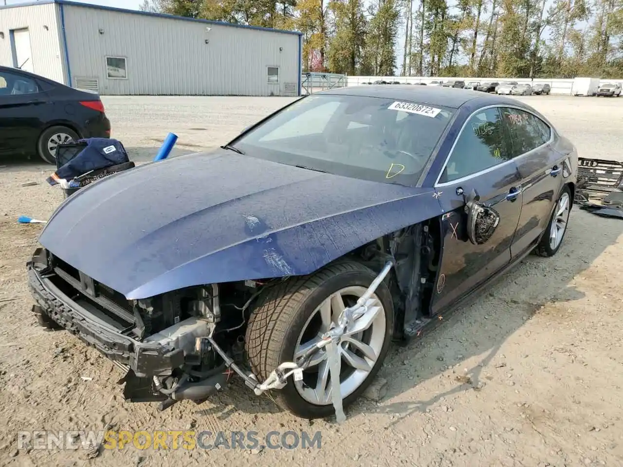 2 Photograph of a damaged car WAUANCF53KA062965 AUDI A5 2019