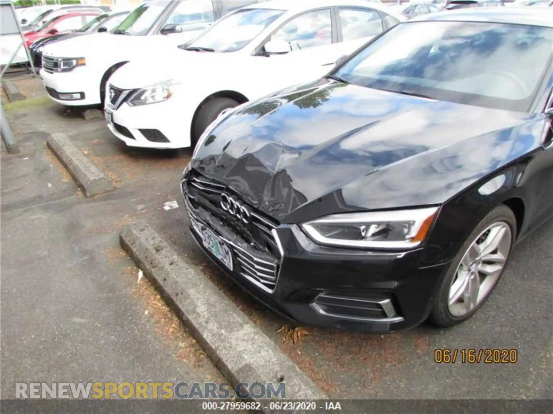 2 Photograph of a damaged car WAUANCF53KA063338 AUDI A5 2019