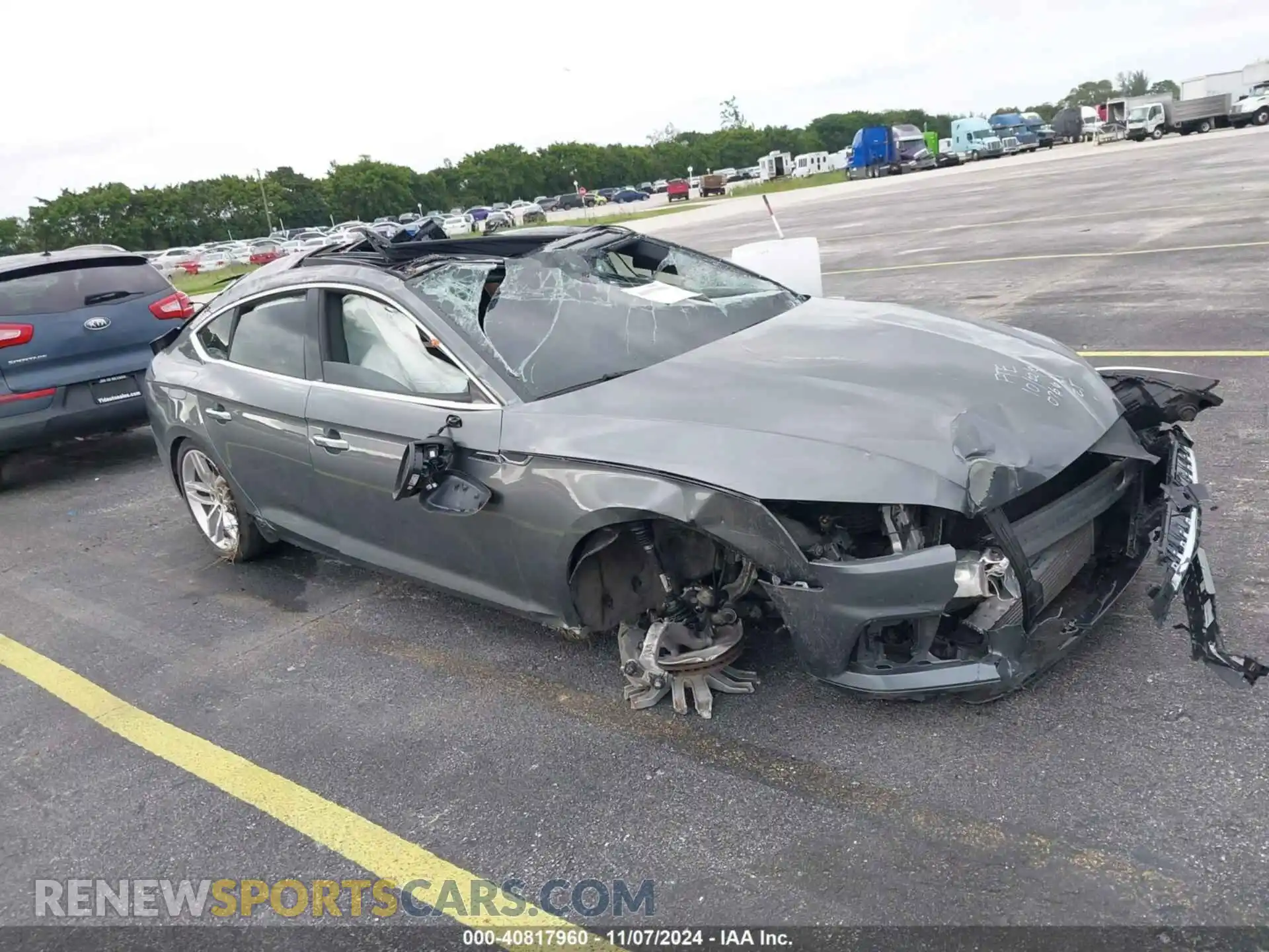 1 fotografías del automóvil dañado WAUANCF54KA076681 AUDI A5 2019