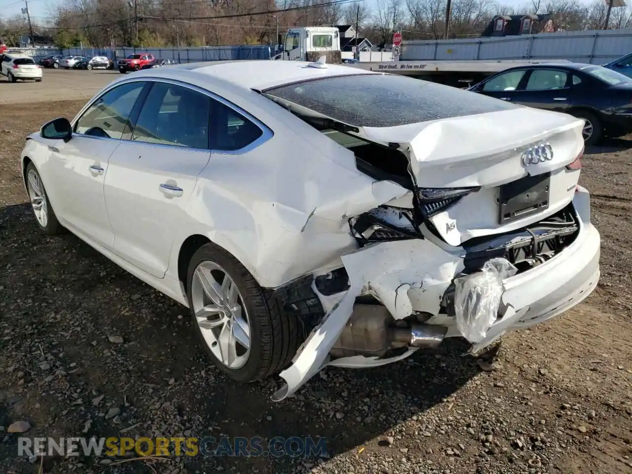 3 Photograph of a damaged car WAUANCF55KA059128 AUDI A5 2019