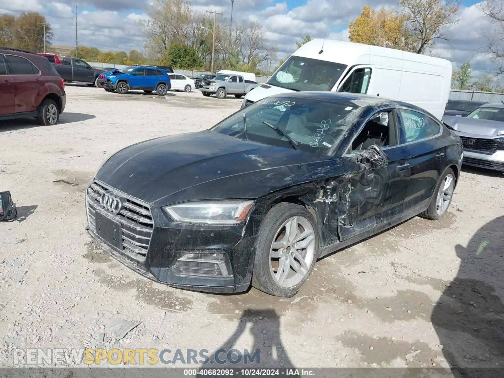 2 Photograph of a damaged car WAUANCF56KA063463 AUDI A5 2019