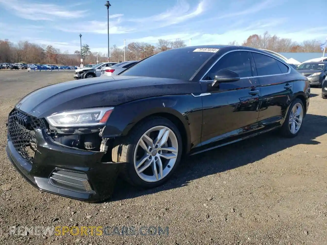 1 Photograph of a damaged car WAUANCF59KA056393 AUDI A5 2019
