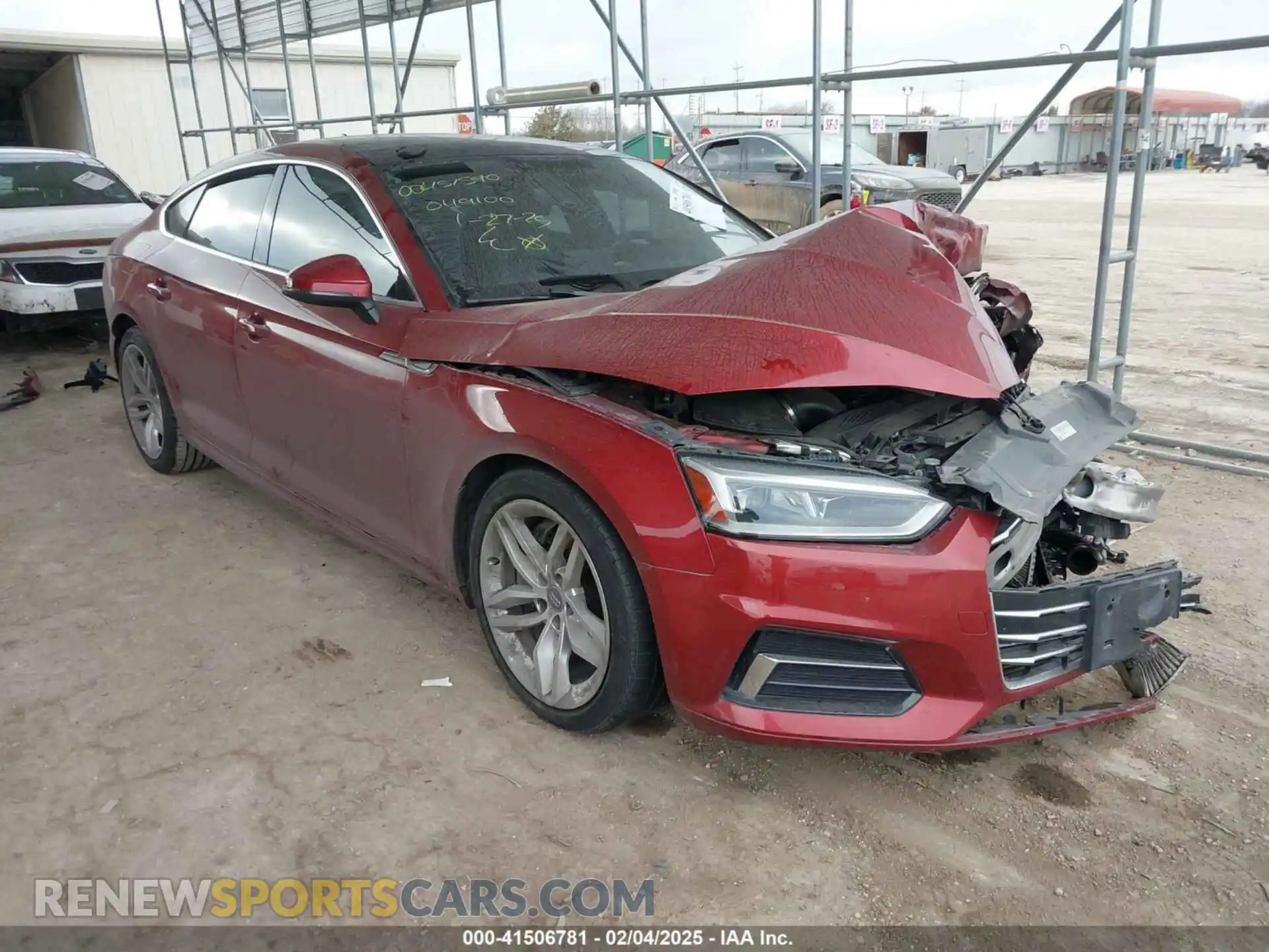 1 Photograph of a damaged car WAUANCF5XKA049100 AUDI A5 2019
