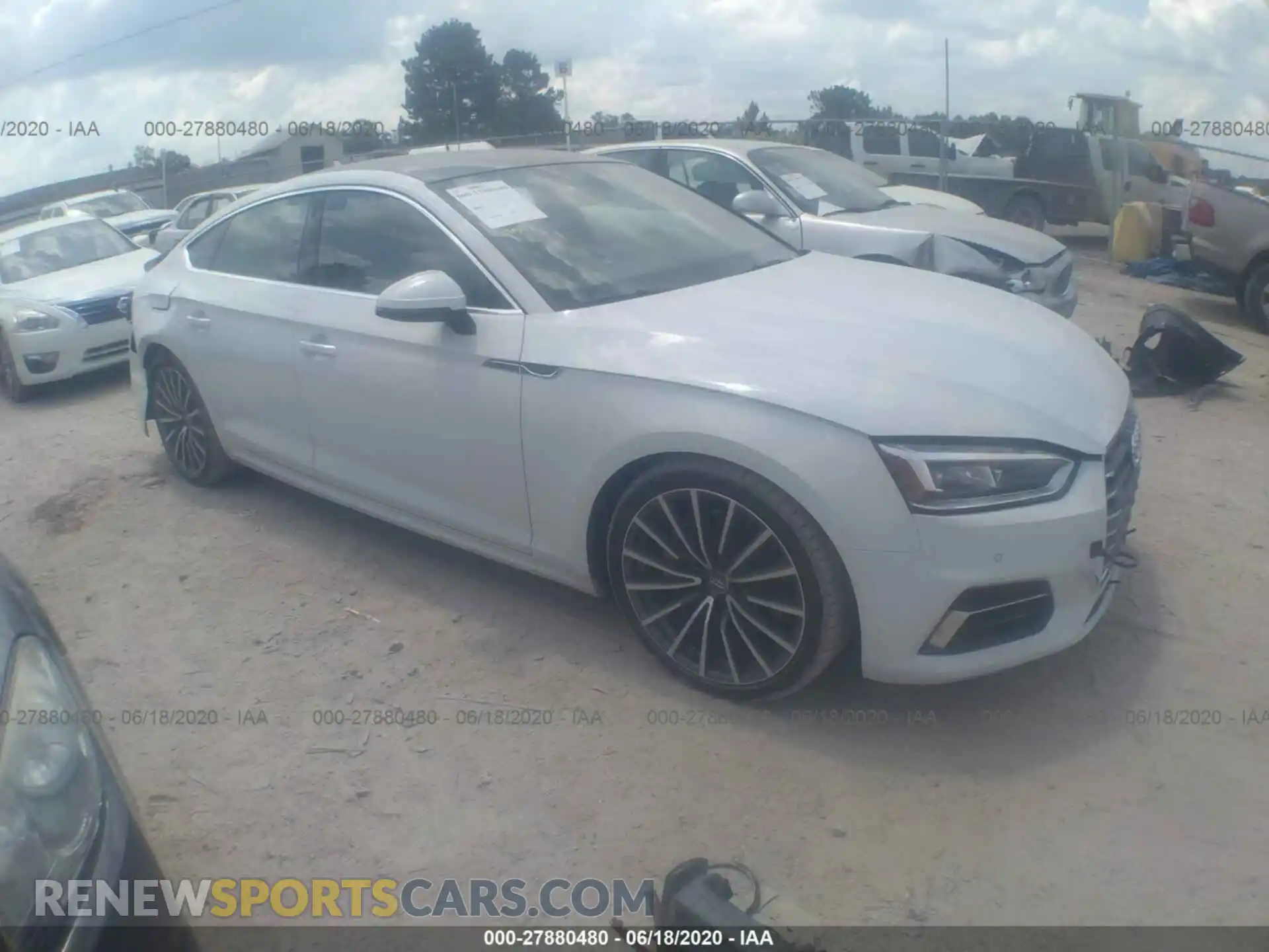 1 Photograph of a damaged car WAUBNCF52KA064971 AUDI A5 2019