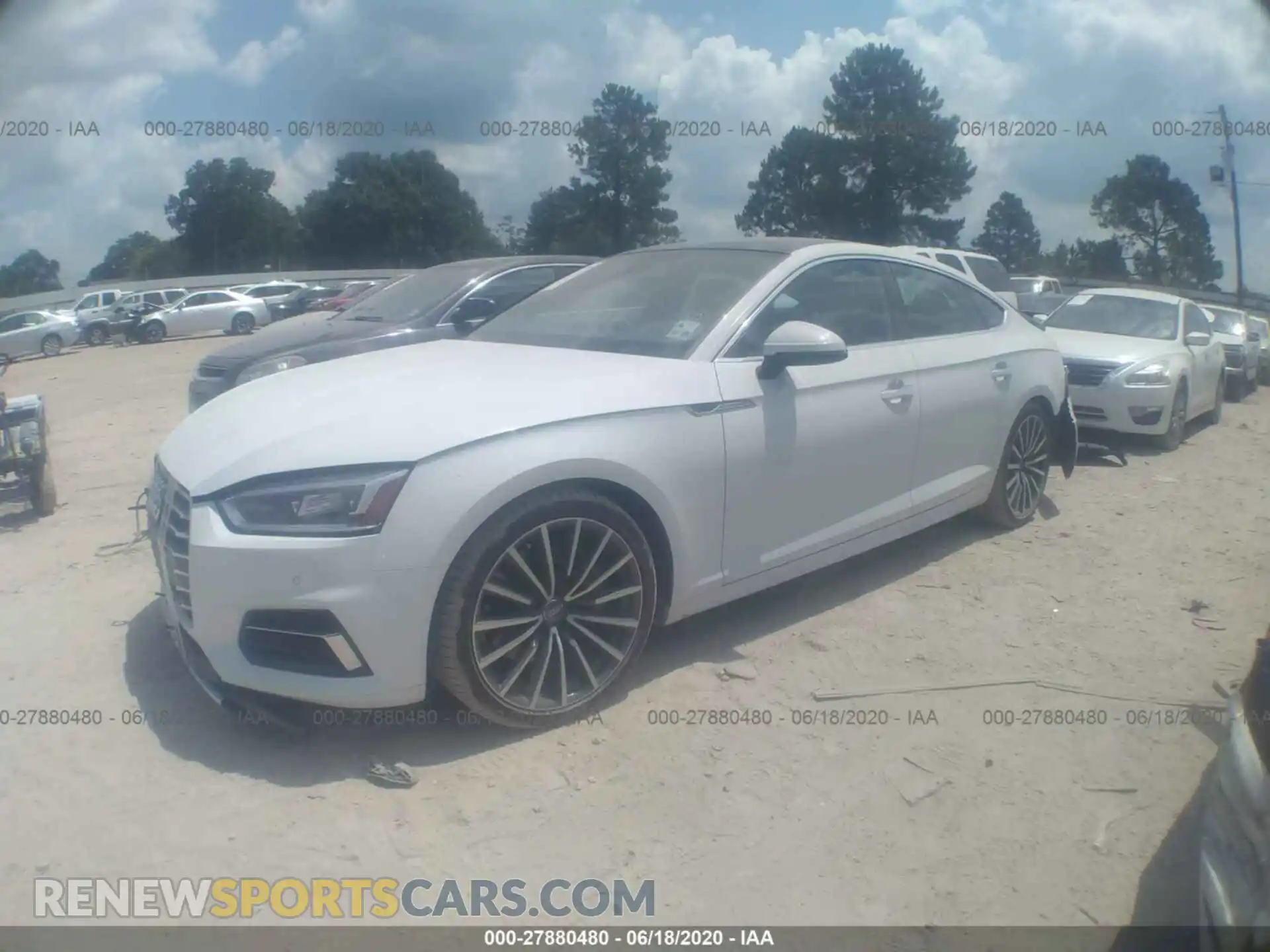 2 Photograph of a damaged car WAUBNCF52KA064971 AUDI A5 2019