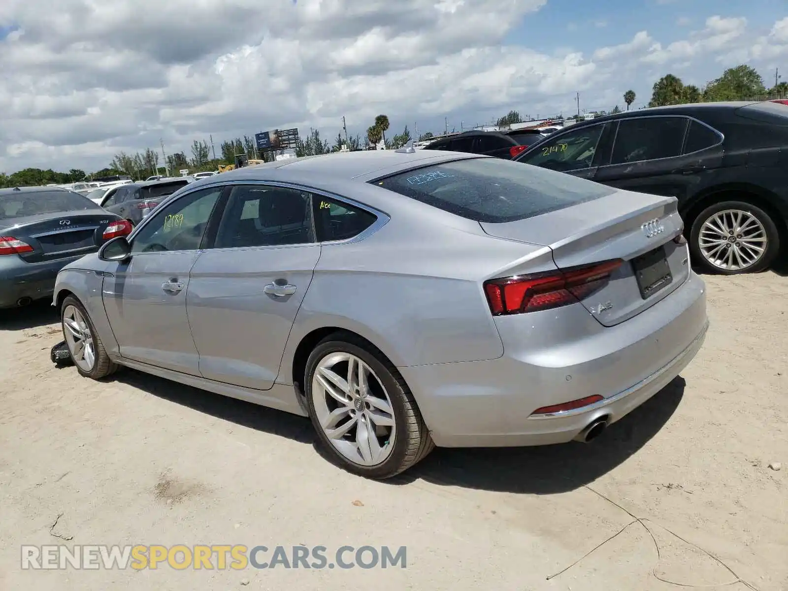 3 Photograph of a damaged car WAUBNCF56KA022352 AUDI A5 2019