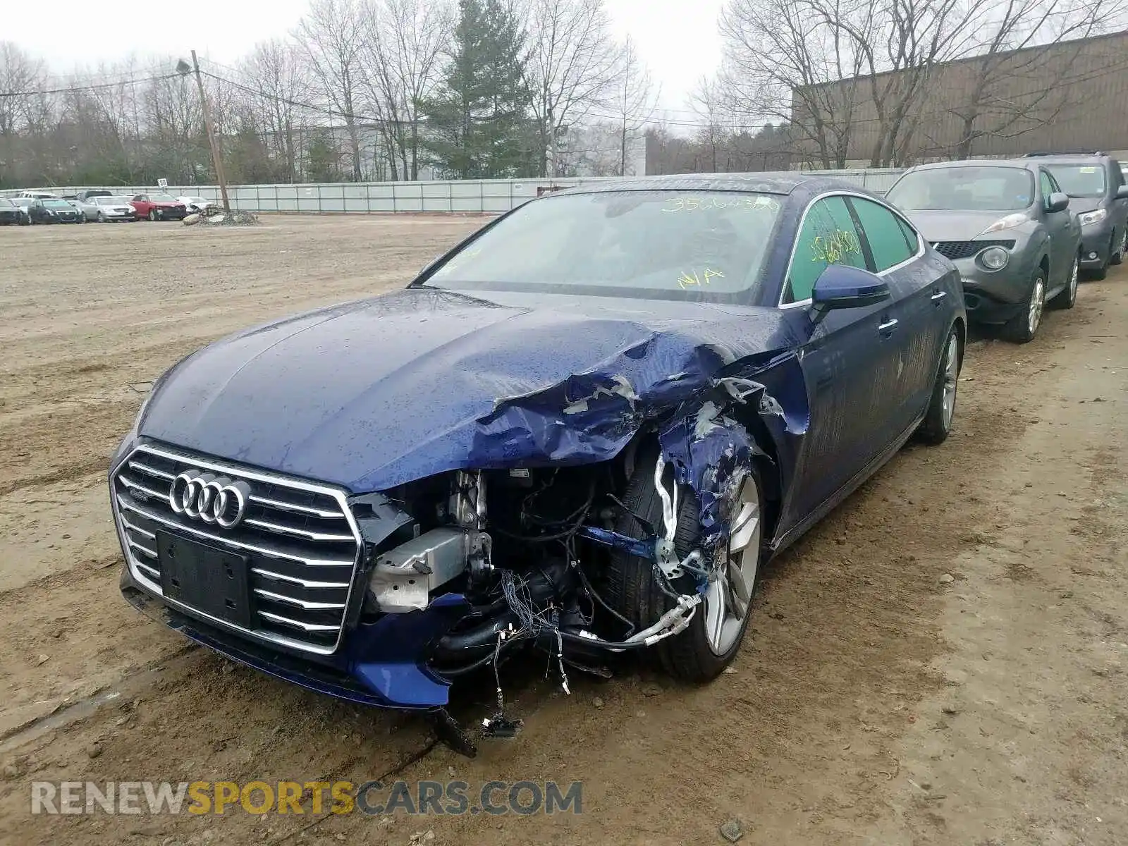 2 Photograph of a damaged car WAUBNCF59KA024905 AUDI A5 2019