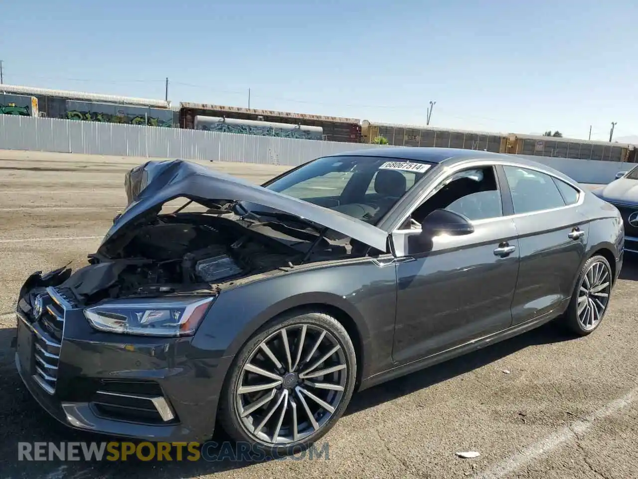 1 Photograph of a damaged car WAUBNCF59KA062831 AUDI A5 2019