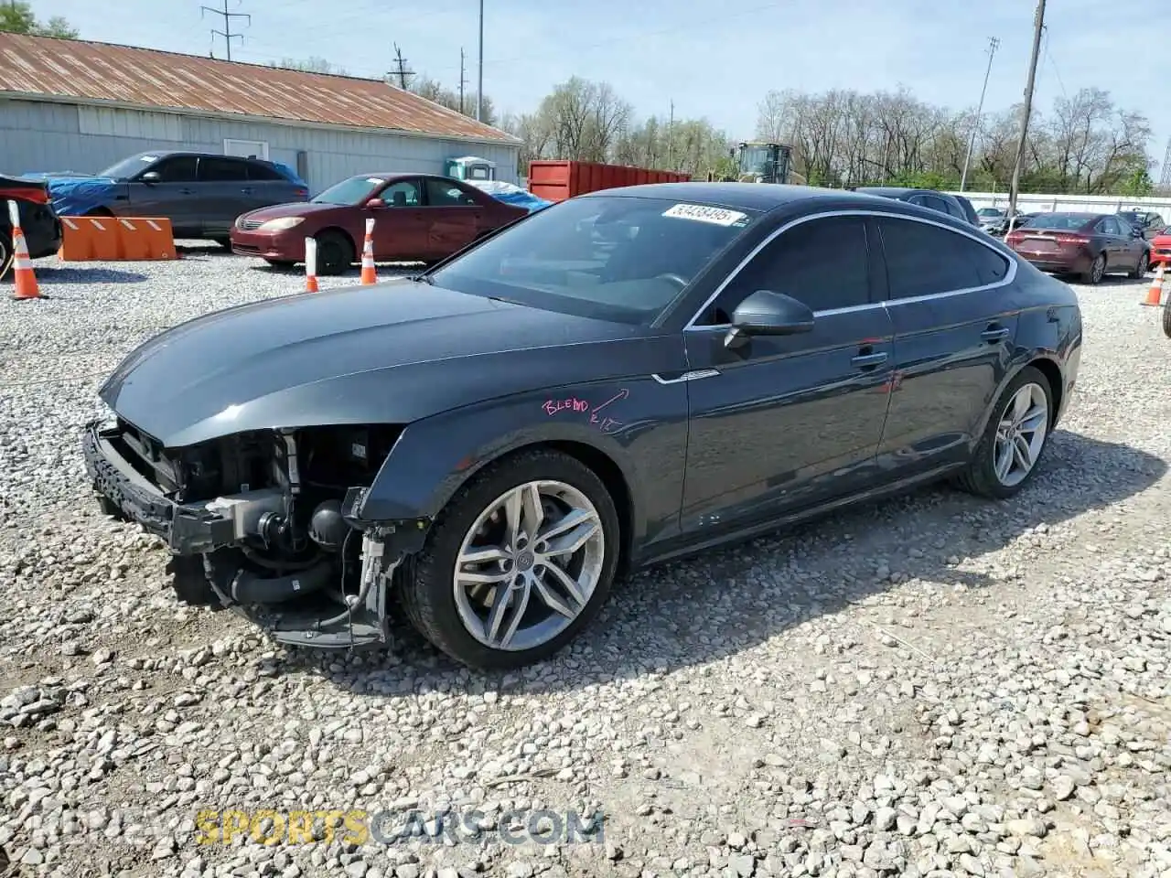 1 Photograph of a damaged car WAUBNCF59KA090404 AUDI A5 2019