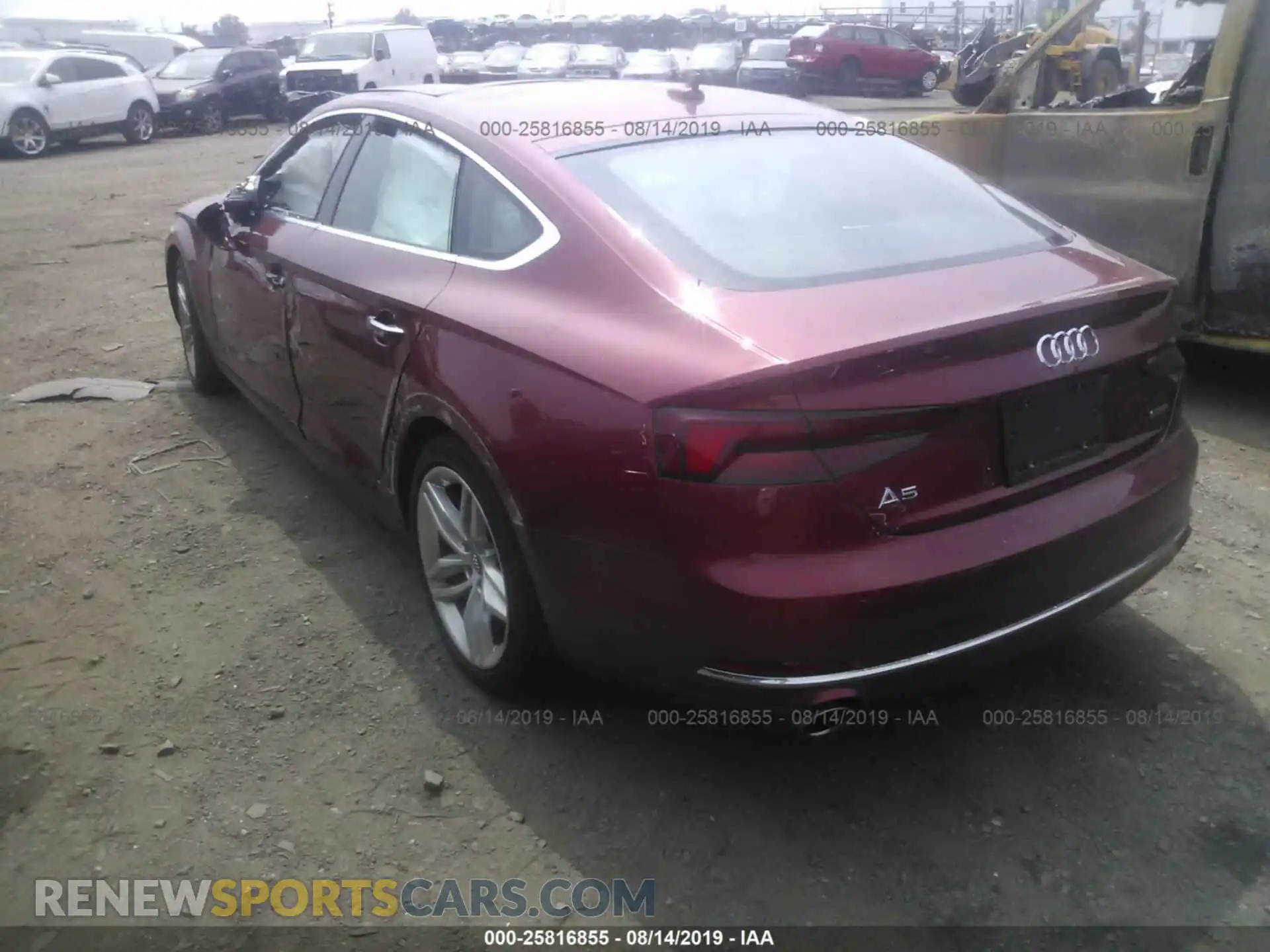 3 Photograph of a damaged car WAUBNCF5XKA007983 AUDI A5 2019