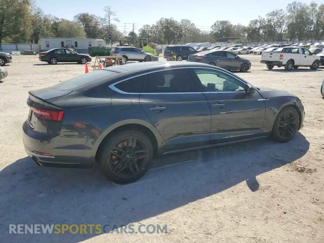 3 fotografías del automóvil dañado WAUBNCF5XKA092808 AUDI A5 2019