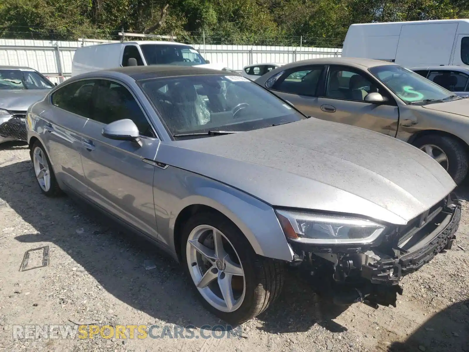 1 Photograph of a damaged car WAUENCF51KA065607 AUDI A5 2019