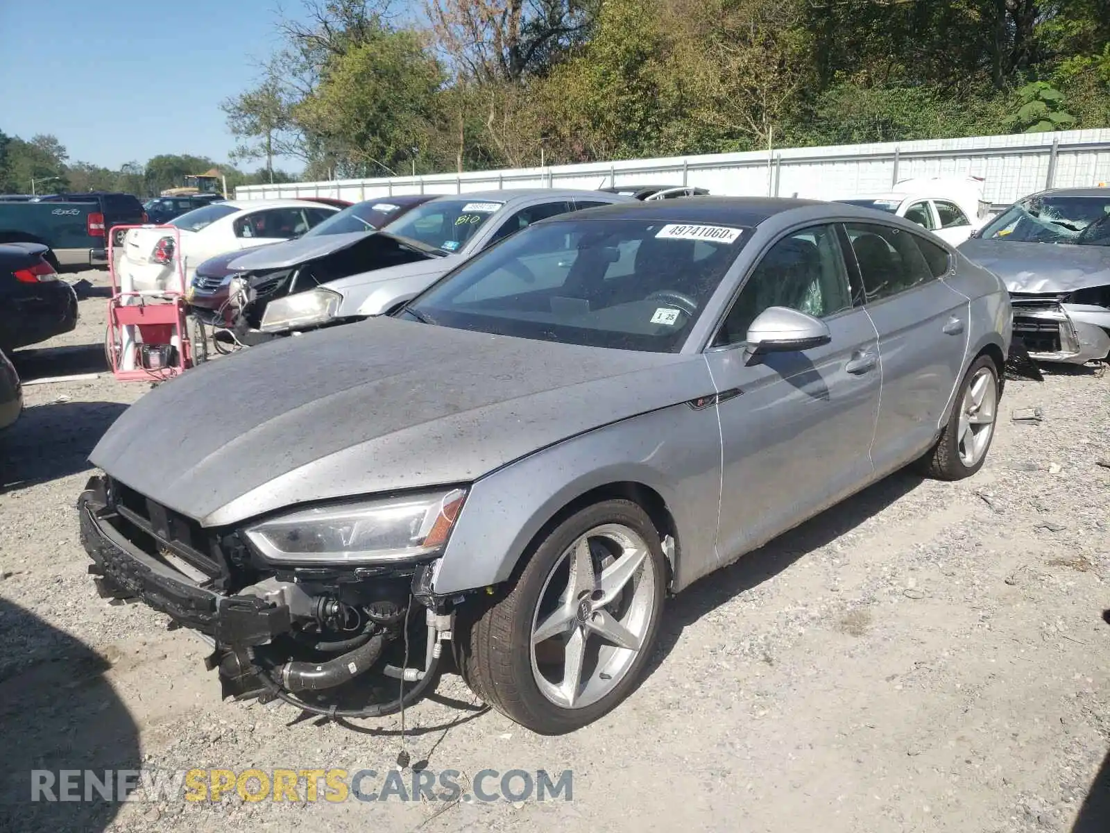 2 Photograph of a damaged car WAUENCF51KA065607 AUDI A5 2019