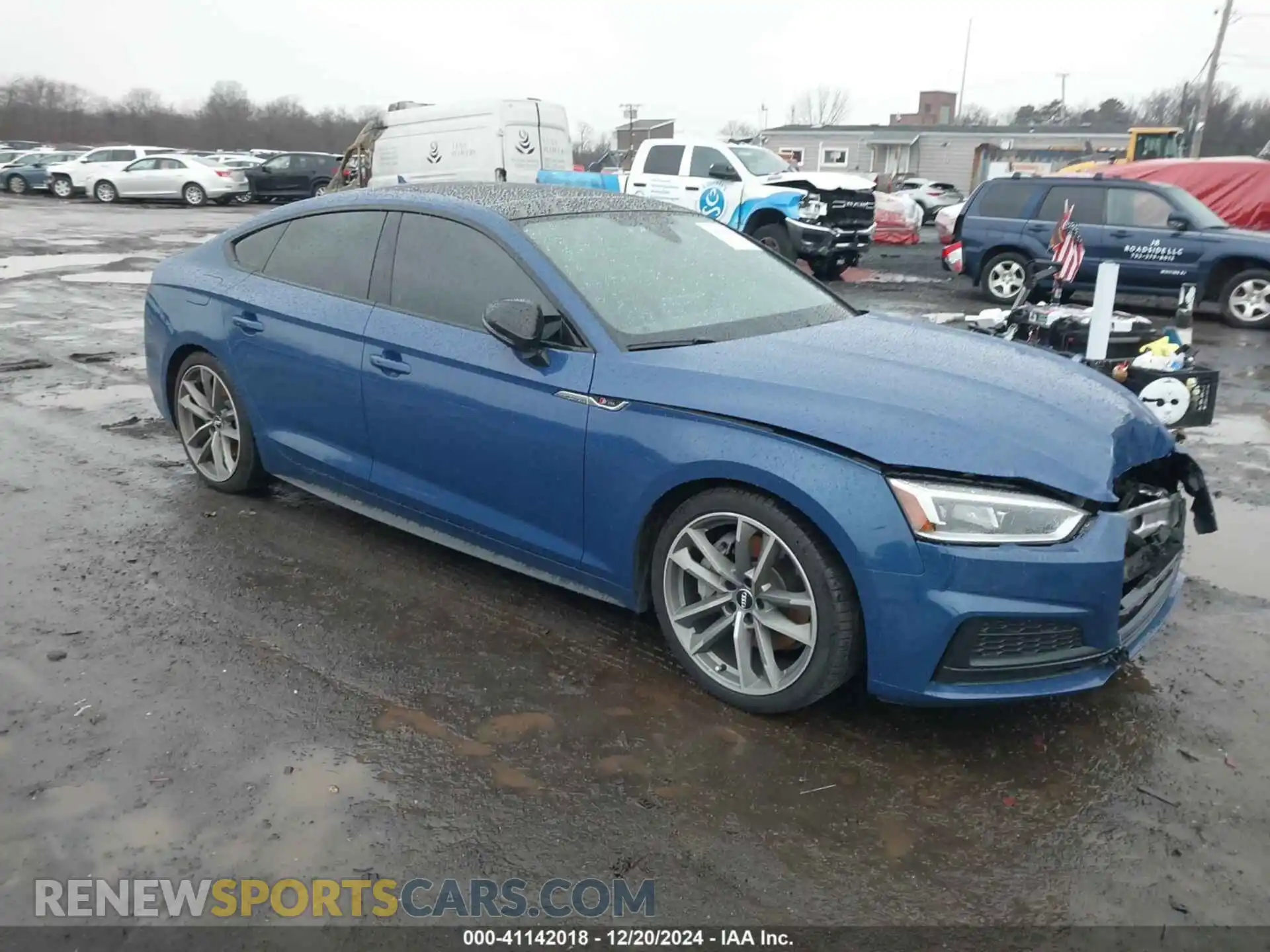1 Photograph of a damaged car WAUENCF52KA016612 AUDI A5 2019