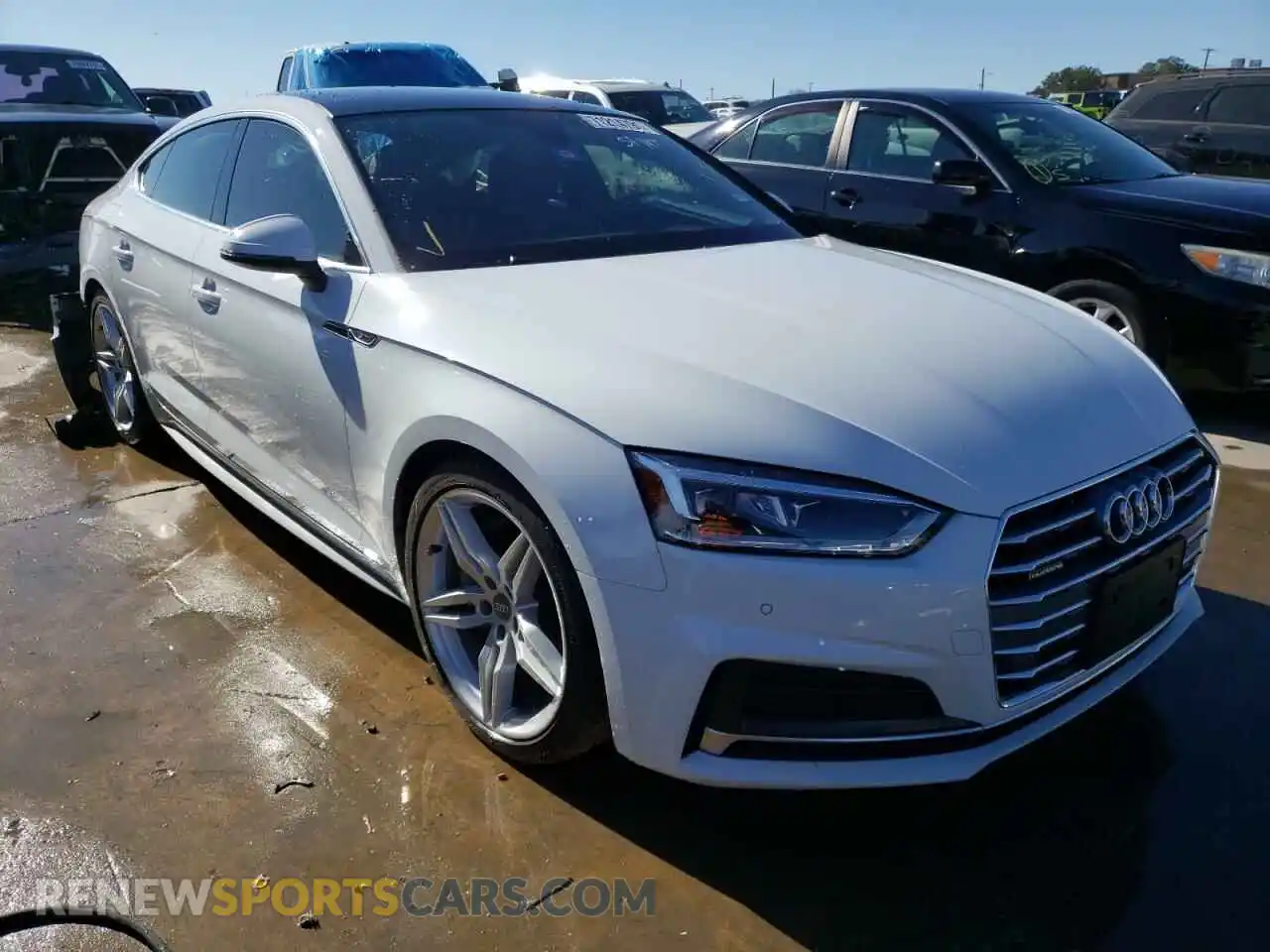 1 Photograph of a damaged car WAUENCF53KA023603 AUDI A5 2019