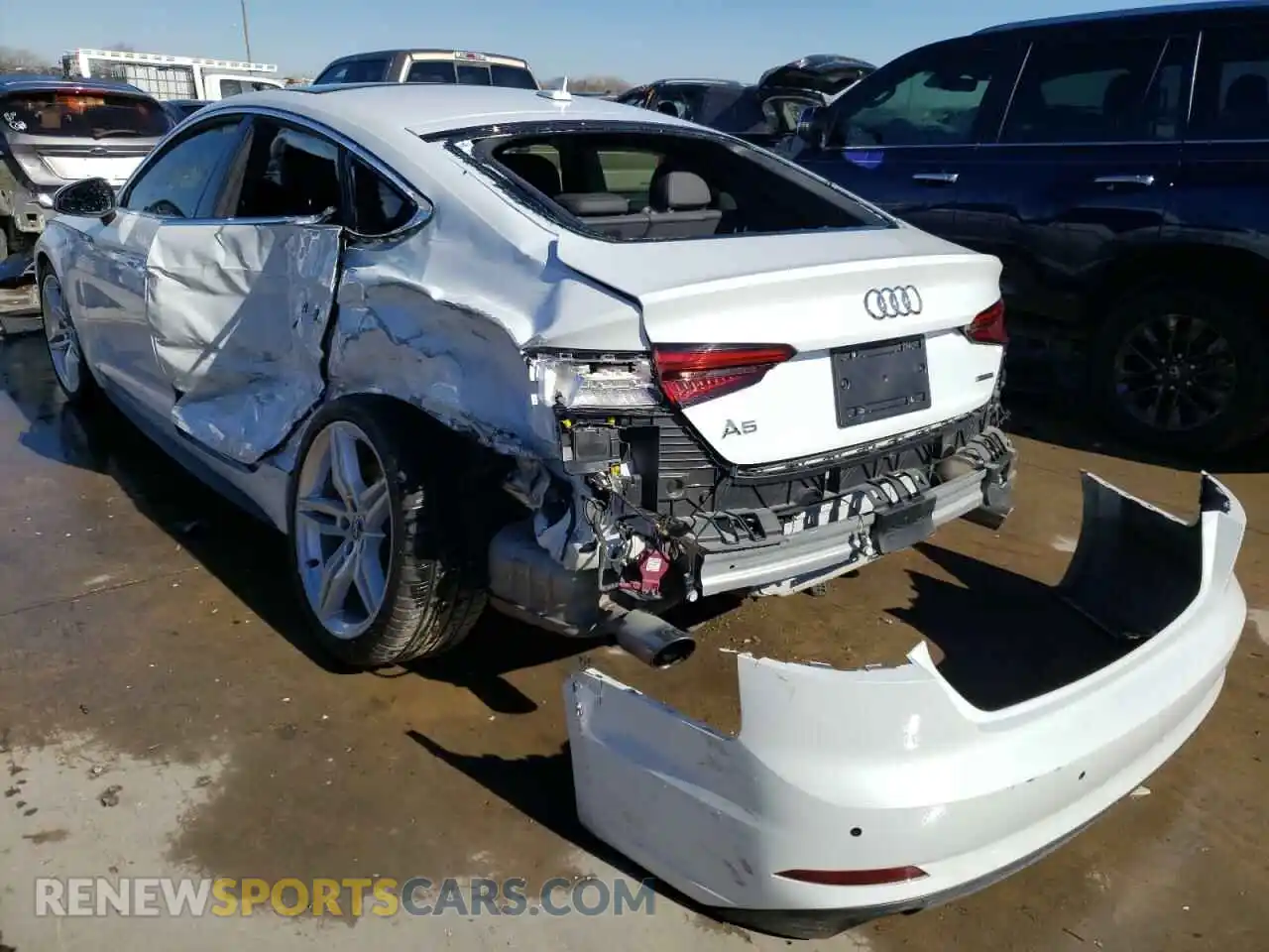 3 Photograph of a damaged car WAUENCF53KA023603 AUDI A5 2019
