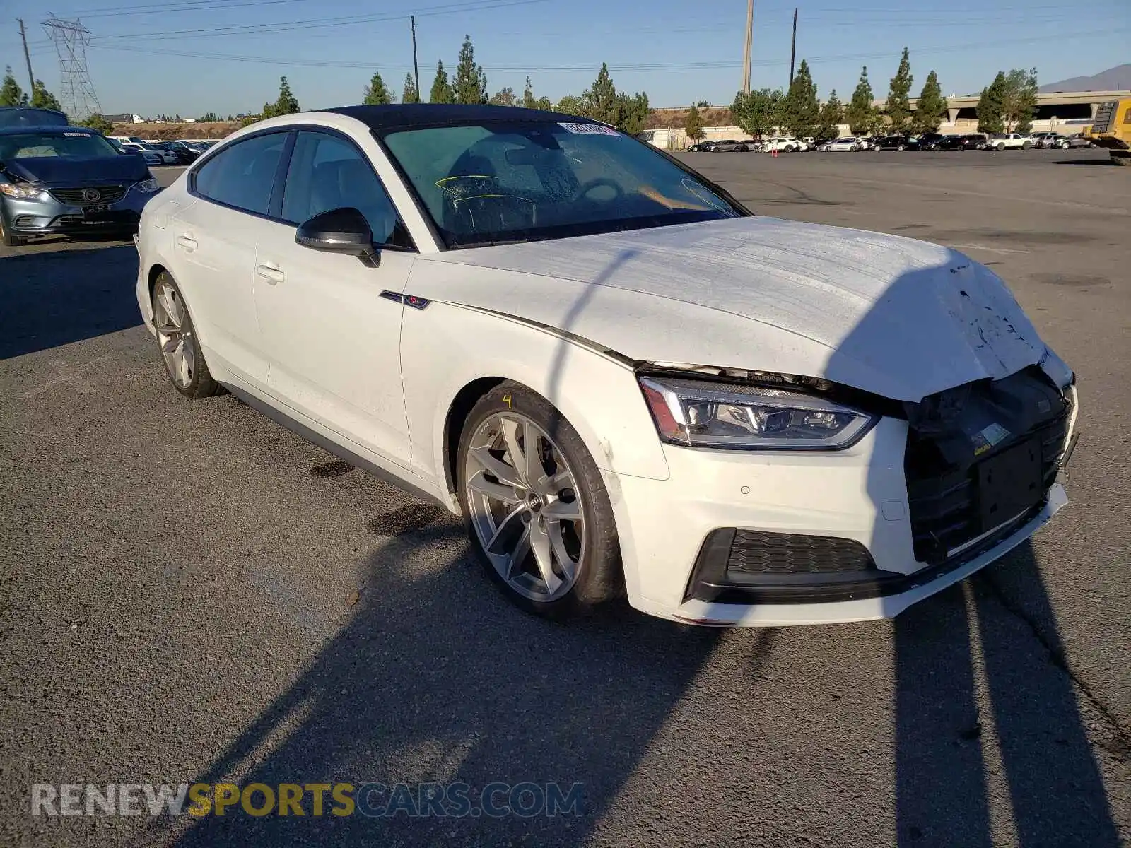 1 Photograph of a damaged car WAUENCF53KA046315 AUDI A5 2019
