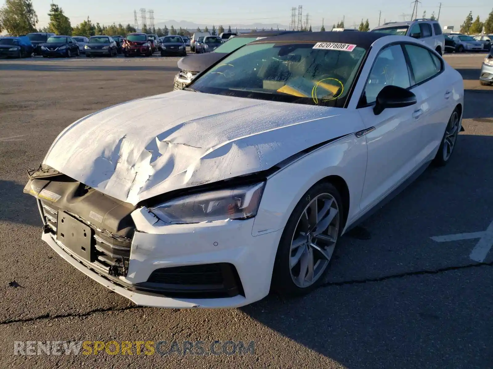 2 Photograph of a damaged car WAUENCF53KA046315 AUDI A5 2019