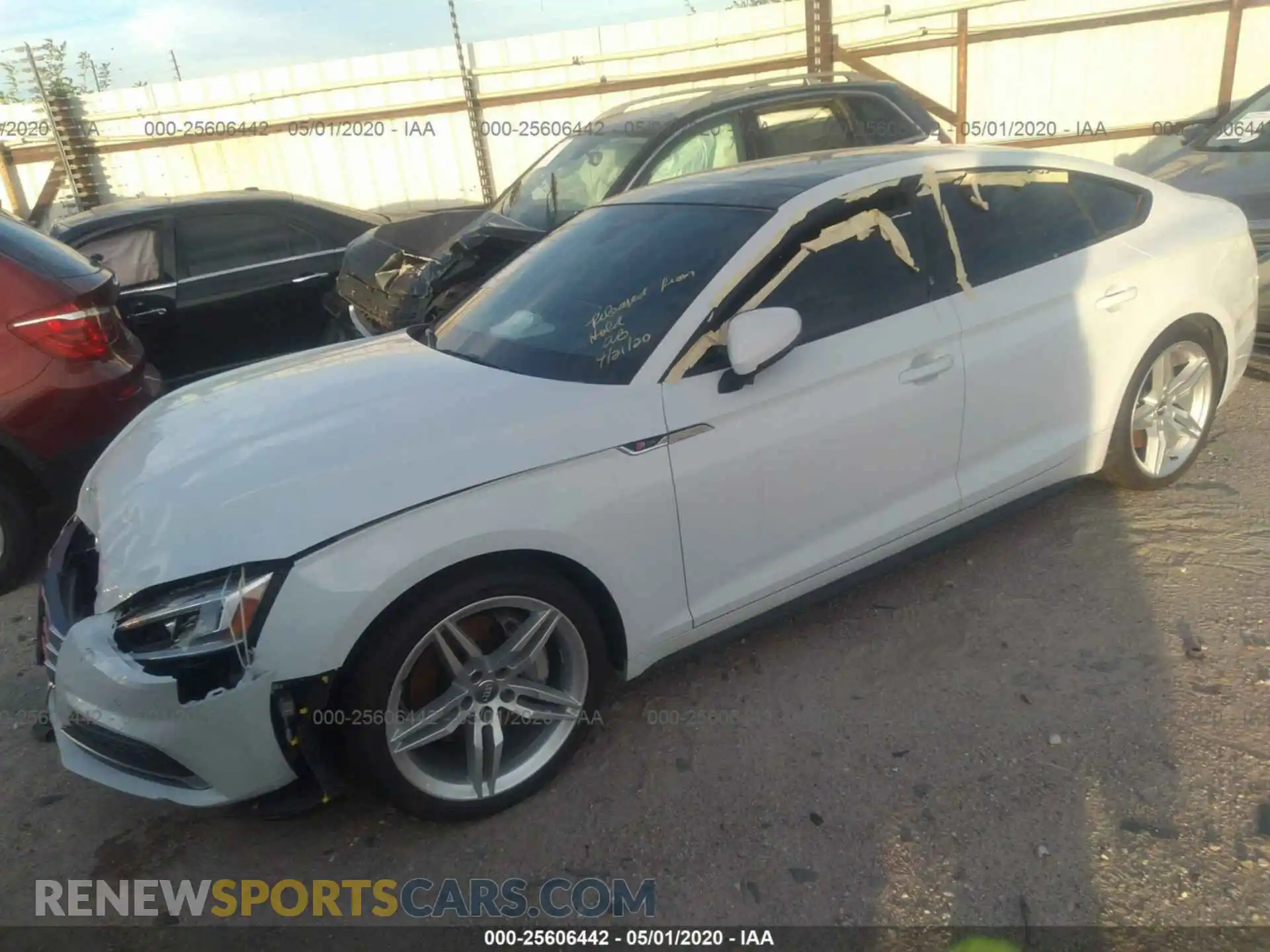 2 Photograph of a damaged car WAUENCF55KA017432 AUDI A5 2019