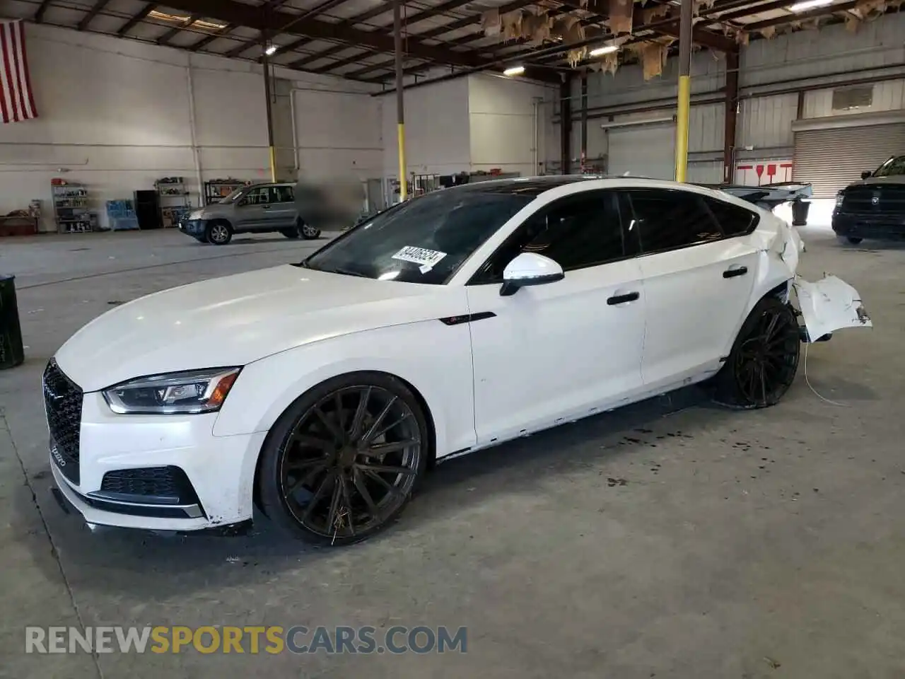 1 Photograph of a damaged car WAUENCF56KA009064 AUDI A5 2019