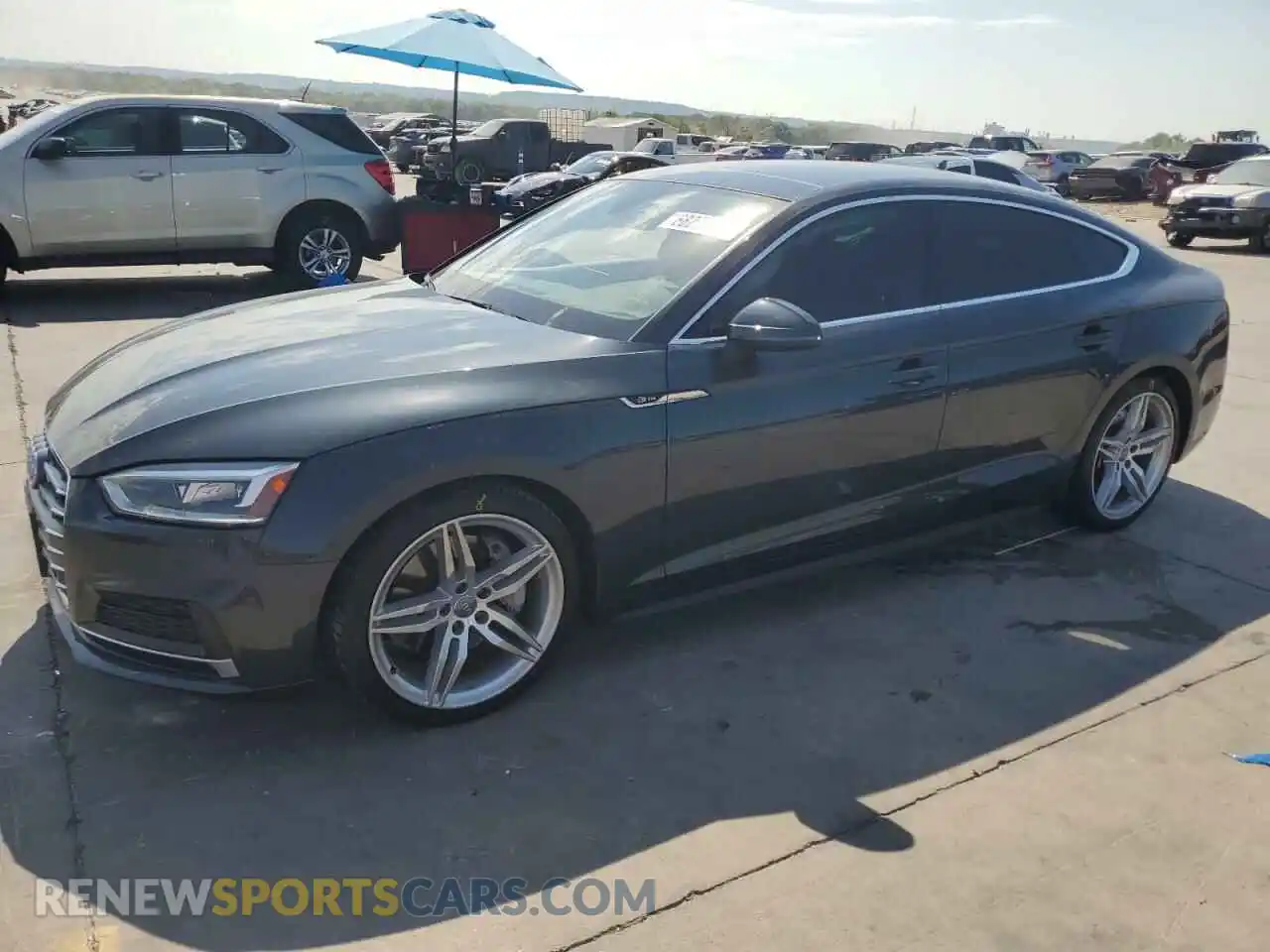 1 Photograph of a damaged car WAUENCF56KA058149 AUDI A5 2019