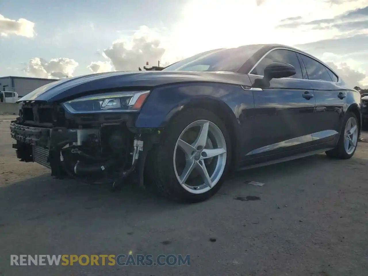 1 Photograph of a damaged car WAUENCF56KA066848 AUDI A5 2019