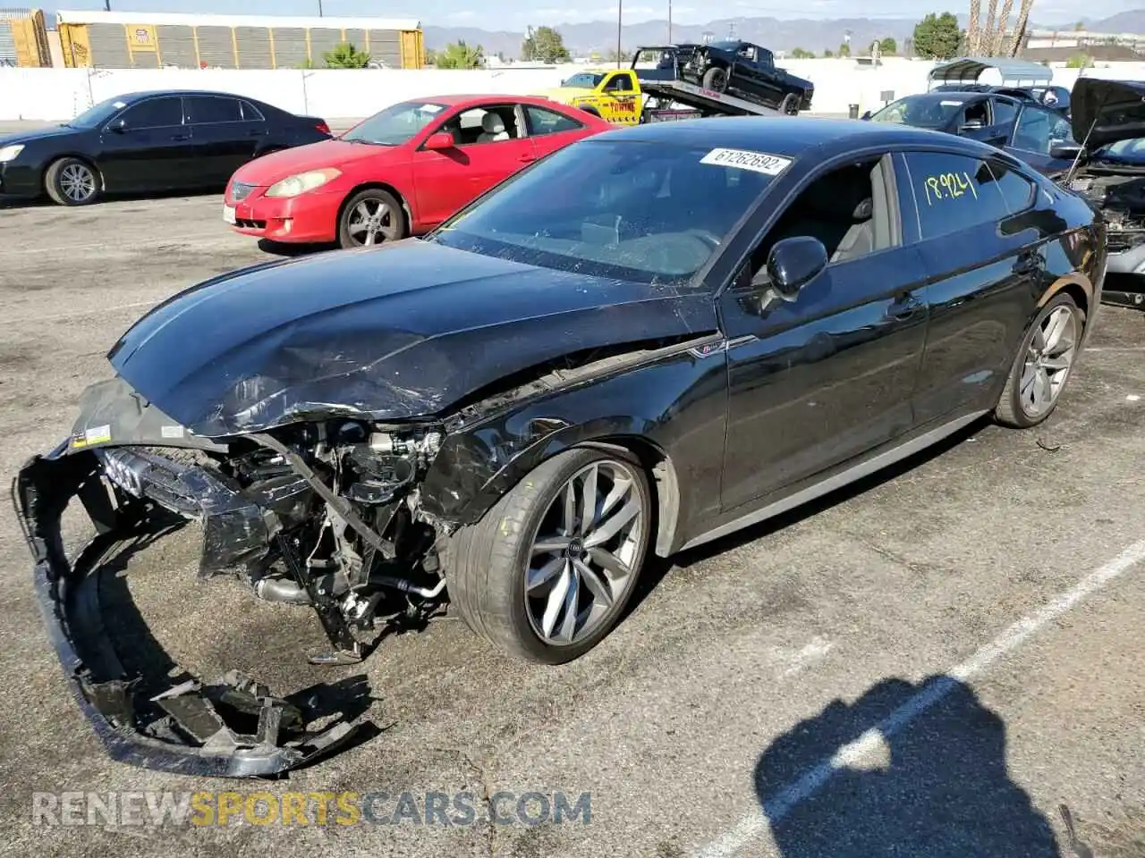 2 Photograph of a damaged car WAUENCF56KA075064 AUDI A5 2019
