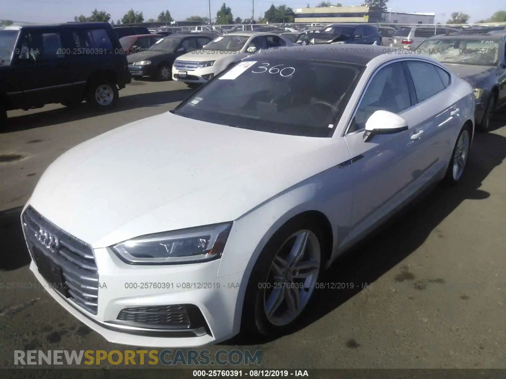 2 Photograph of a damaged car WAUENCF57KA004486 AUDI A5 2019