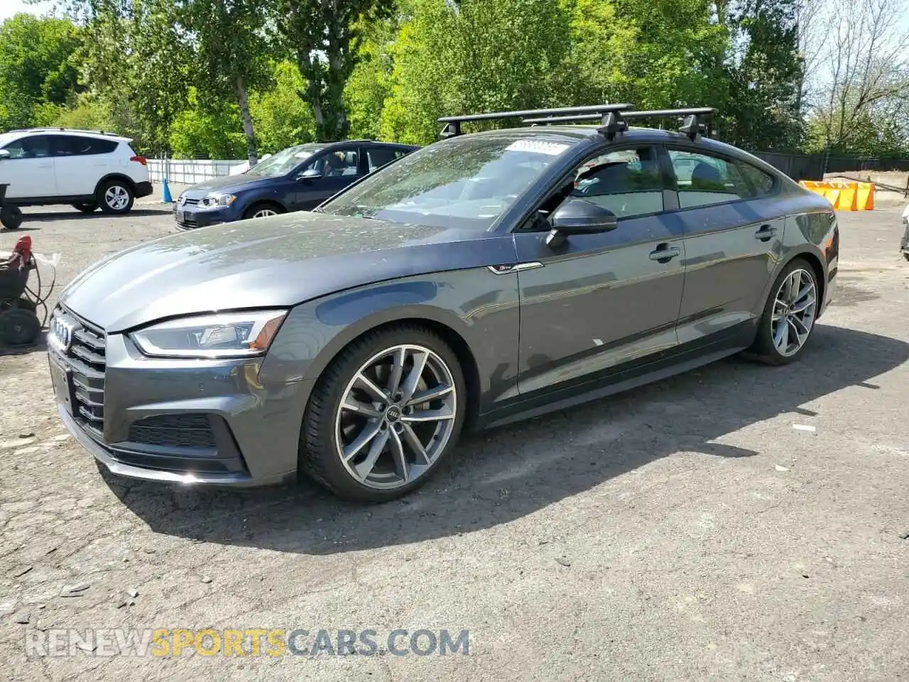 1 Photograph of a damaged car WAUENCF57KA034264 AUDI A5 2019