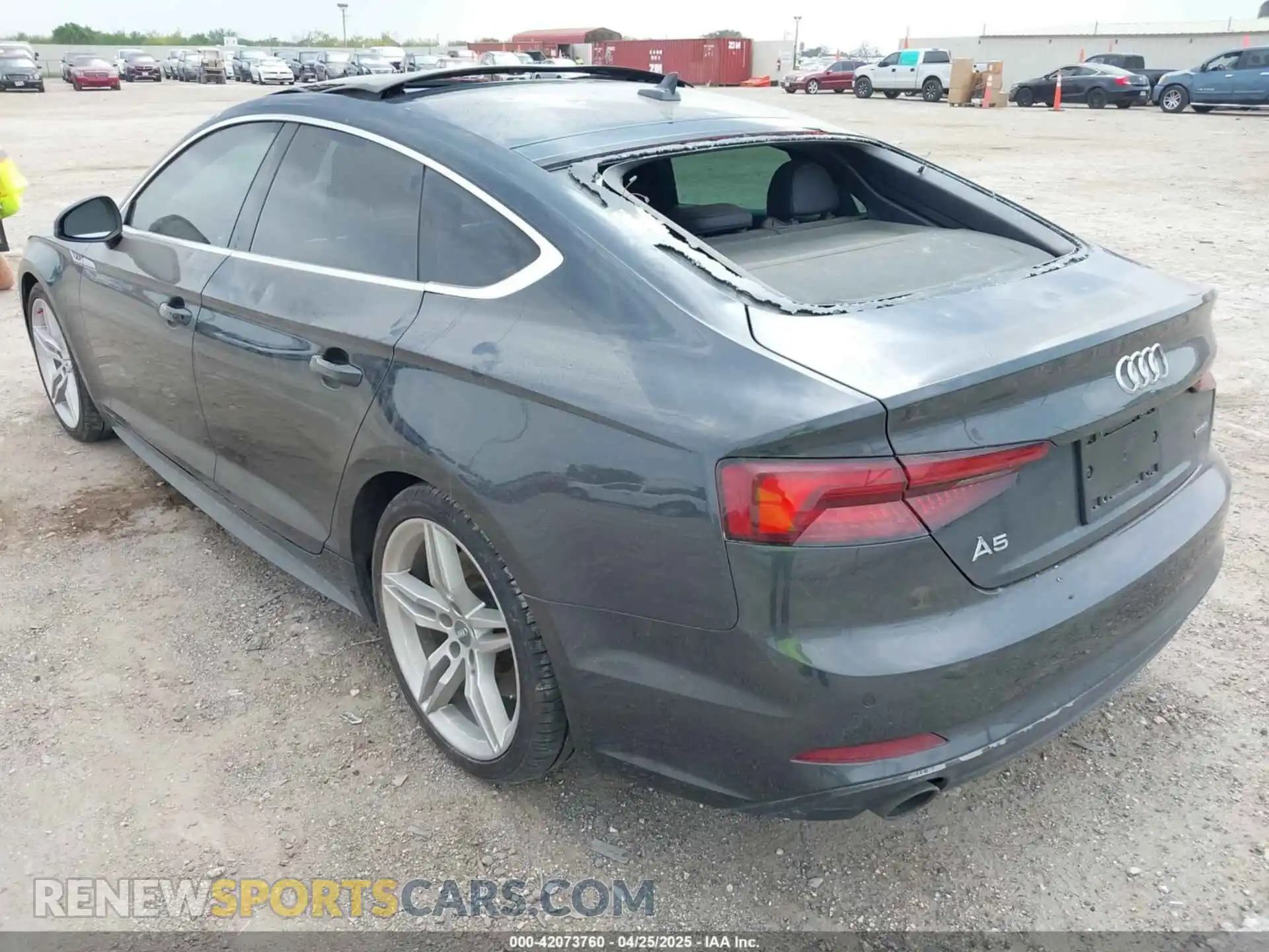 3 fotografías del automóvil dañado WAUENCF57KA059195 AUDI A5 2019