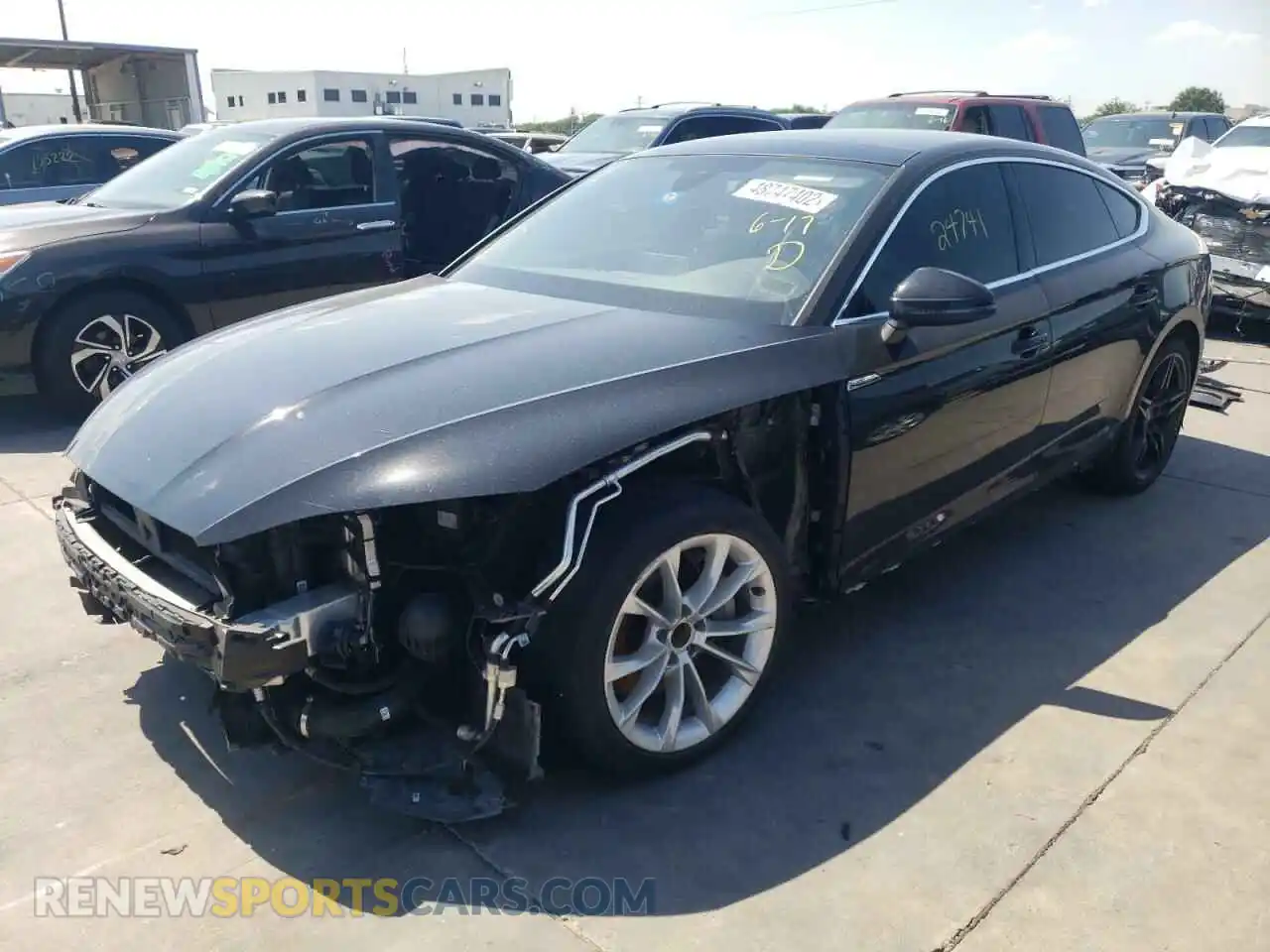 2 Photograph of a damaged car WAUENCF57KA064736 AUDI A5 2019