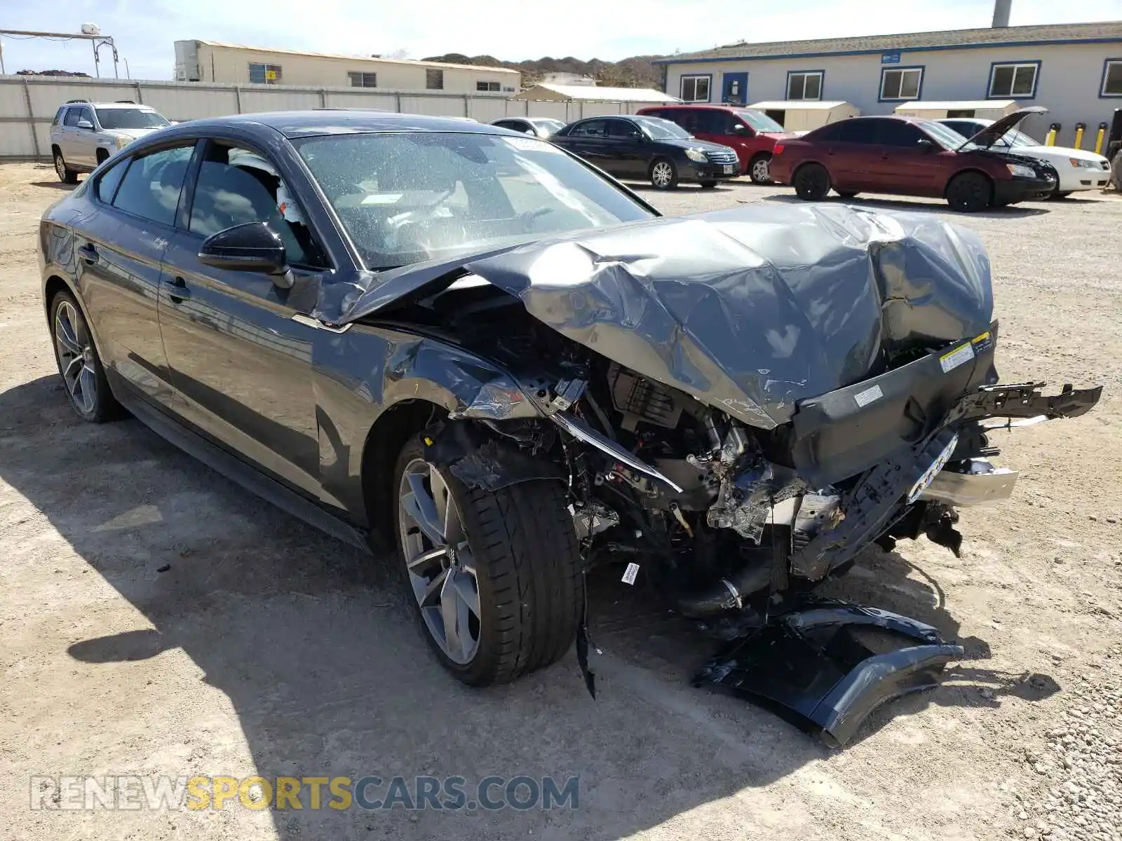 1 Photograph of a damaged car WAUENCF57KA067779 AUDI A5 2019