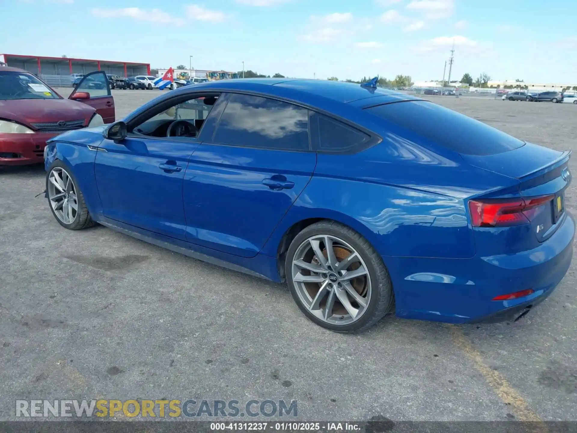 3 Photograph of a damaged car WAUENCF58KA007932 AUDI A5 2019