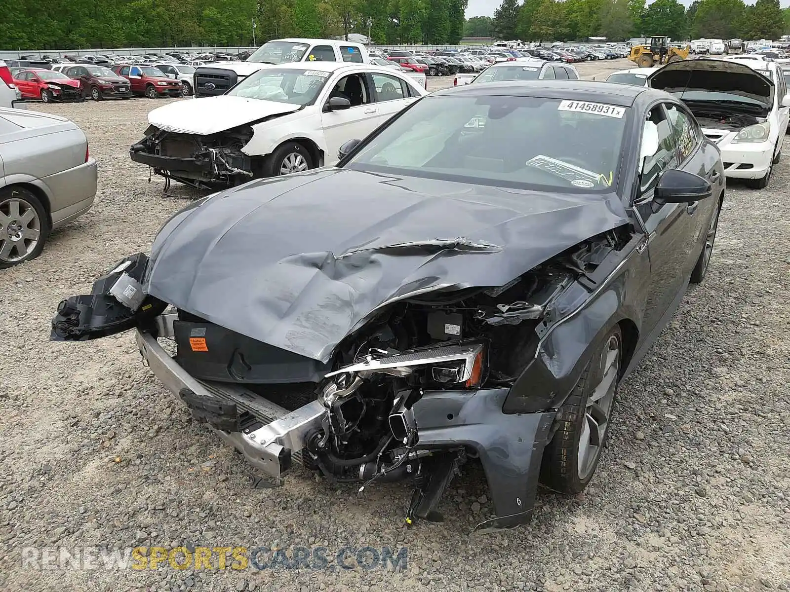 2 Photograph of a damaged car WAUENCF59KA048800 AUDI A5 2019