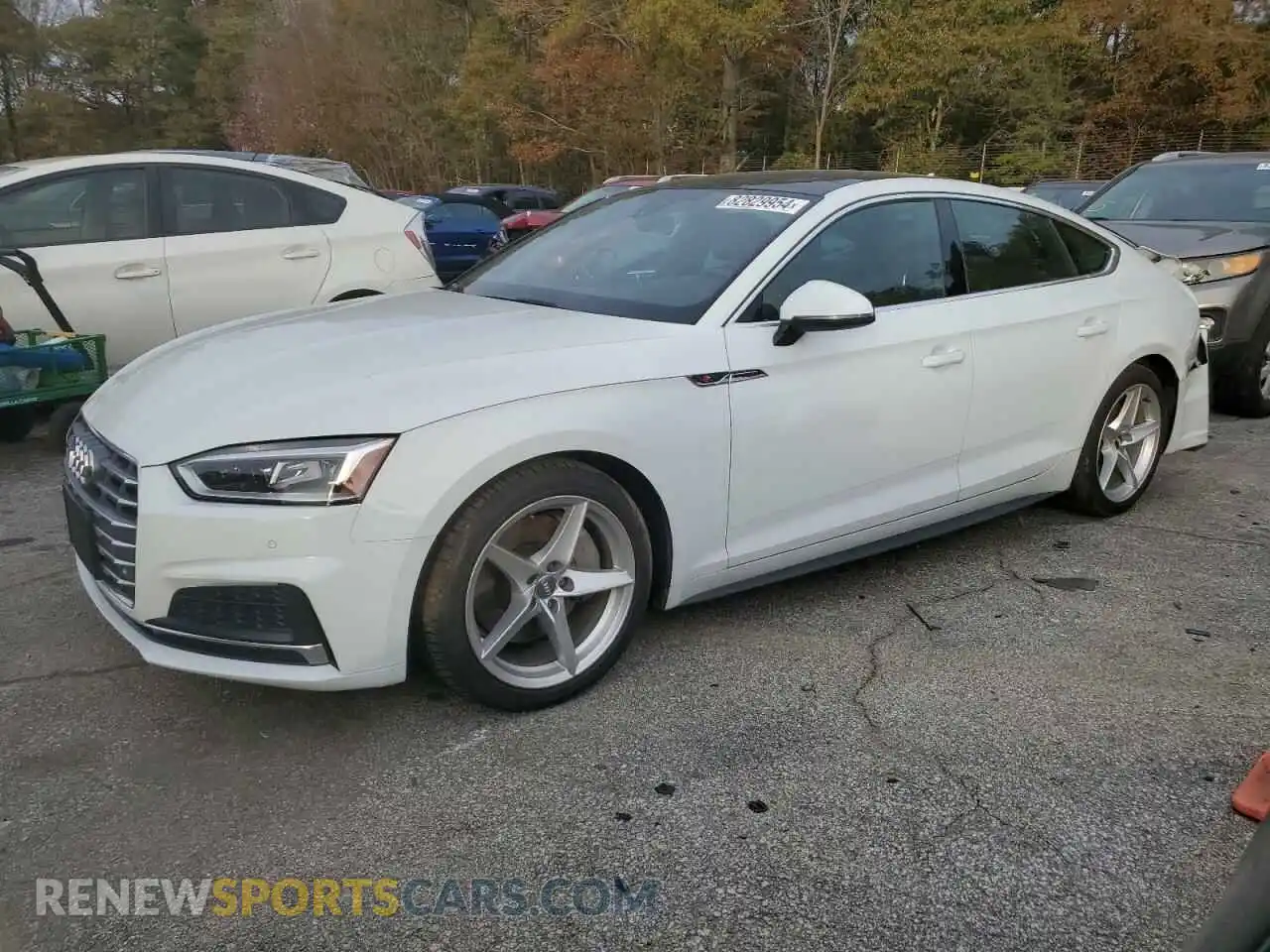 1 Photograph of a damaged car WAUENCF59KA077231 AUDI A5 2019