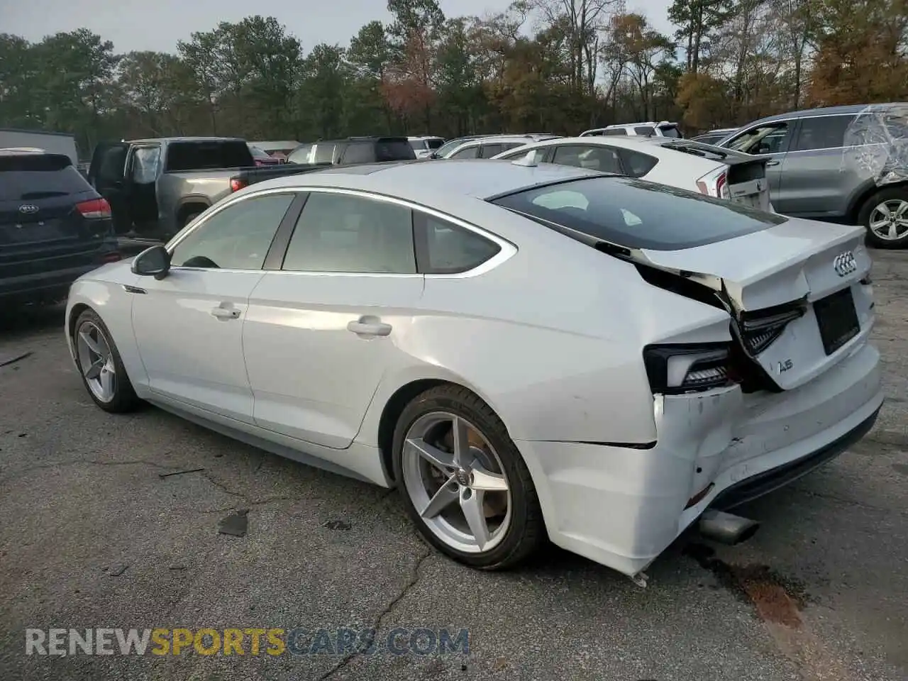 2 Photograph of a damaged car WAUENCF59KA077231 AUDI A5 2019